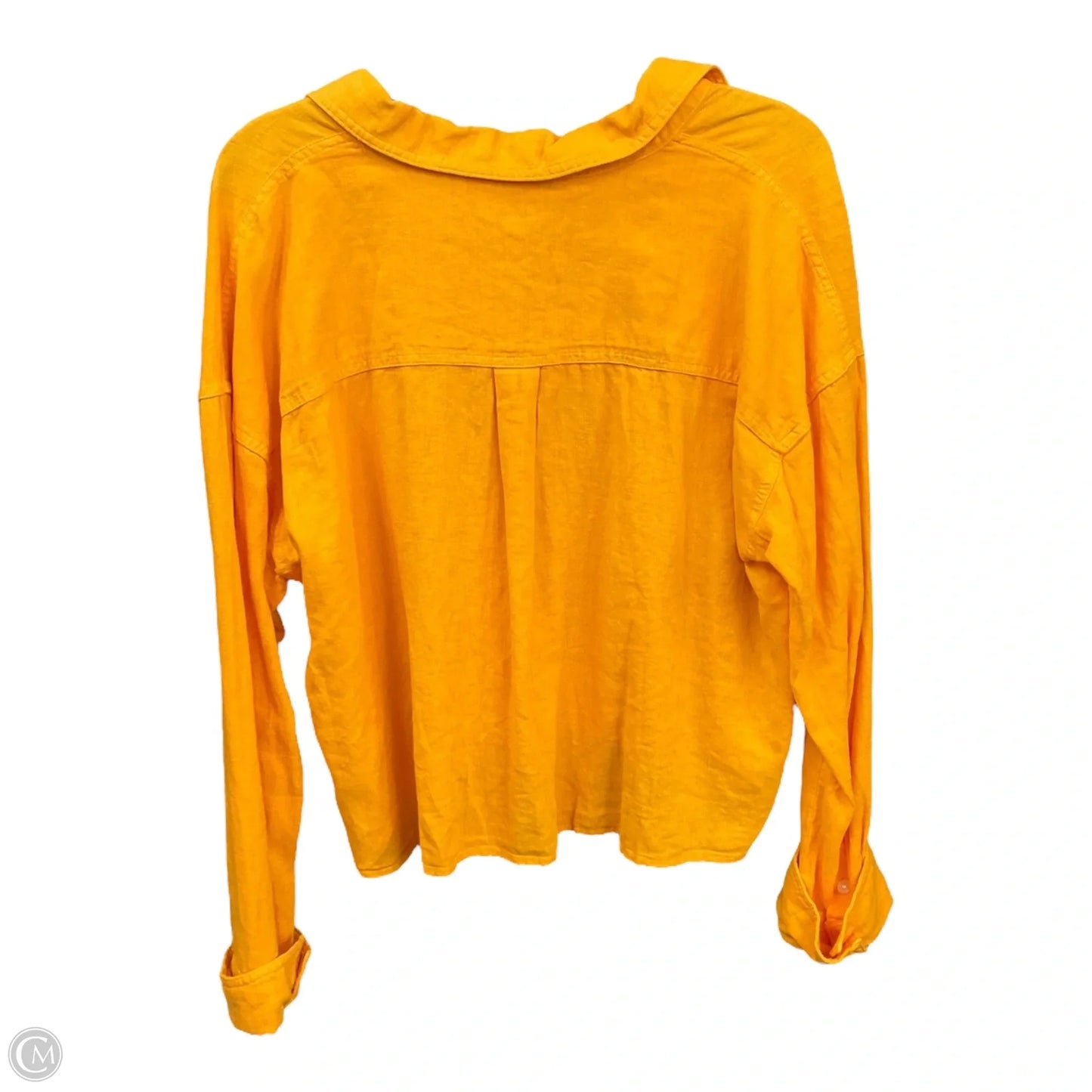 Blouse Long Sleeve By Clothes Mentor In Orange, Size: Xl