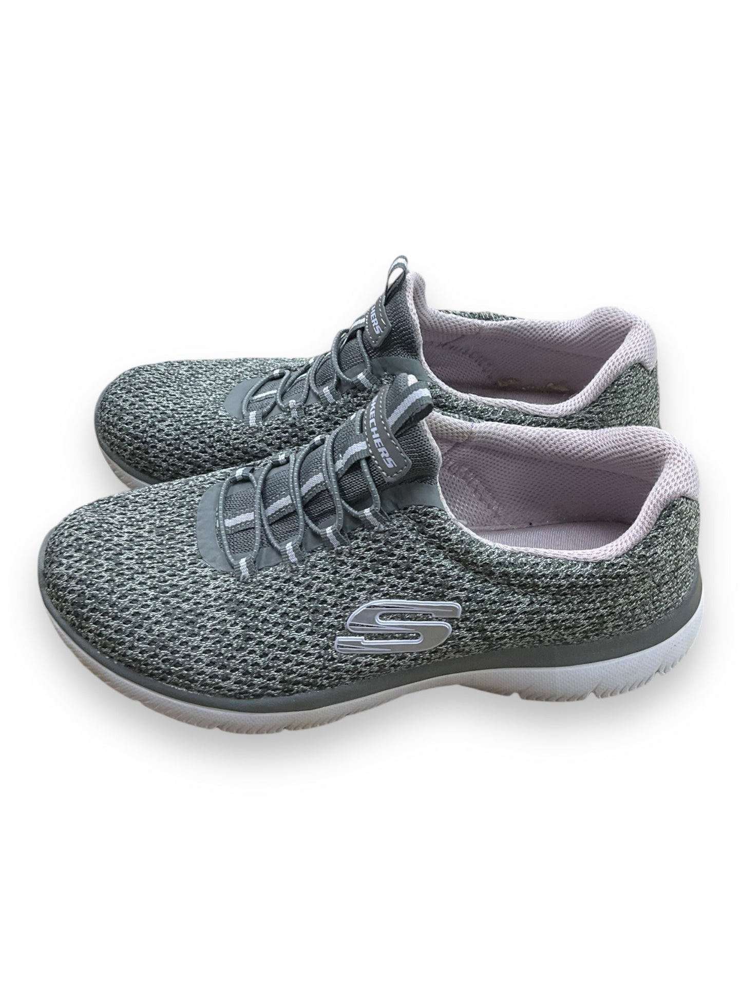 Shoes Sneakers By Skechers In Grey, Size: 8