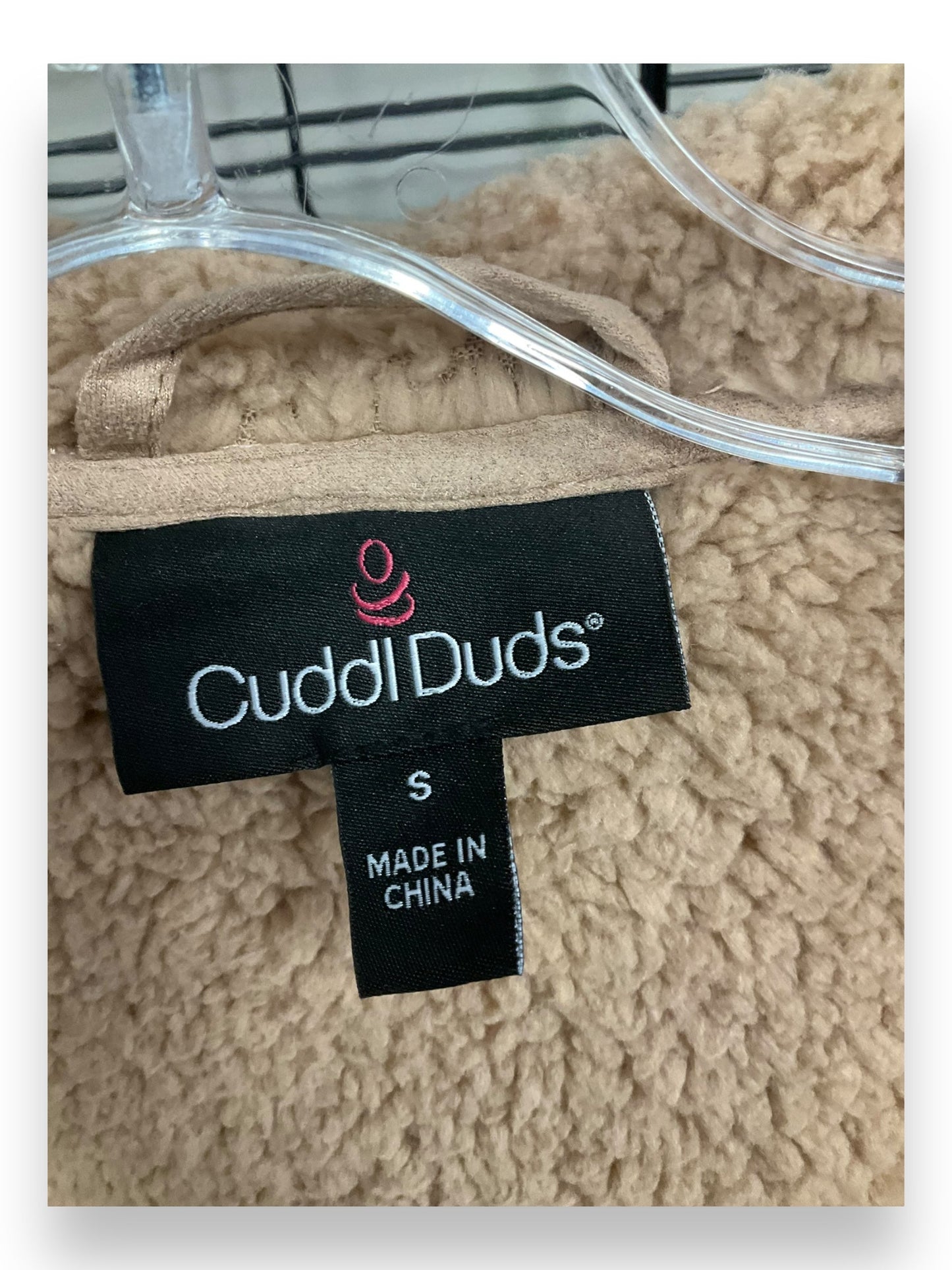 Coat Faux Fur & Sherpa By Cuddl Duds In Tan, Size: S