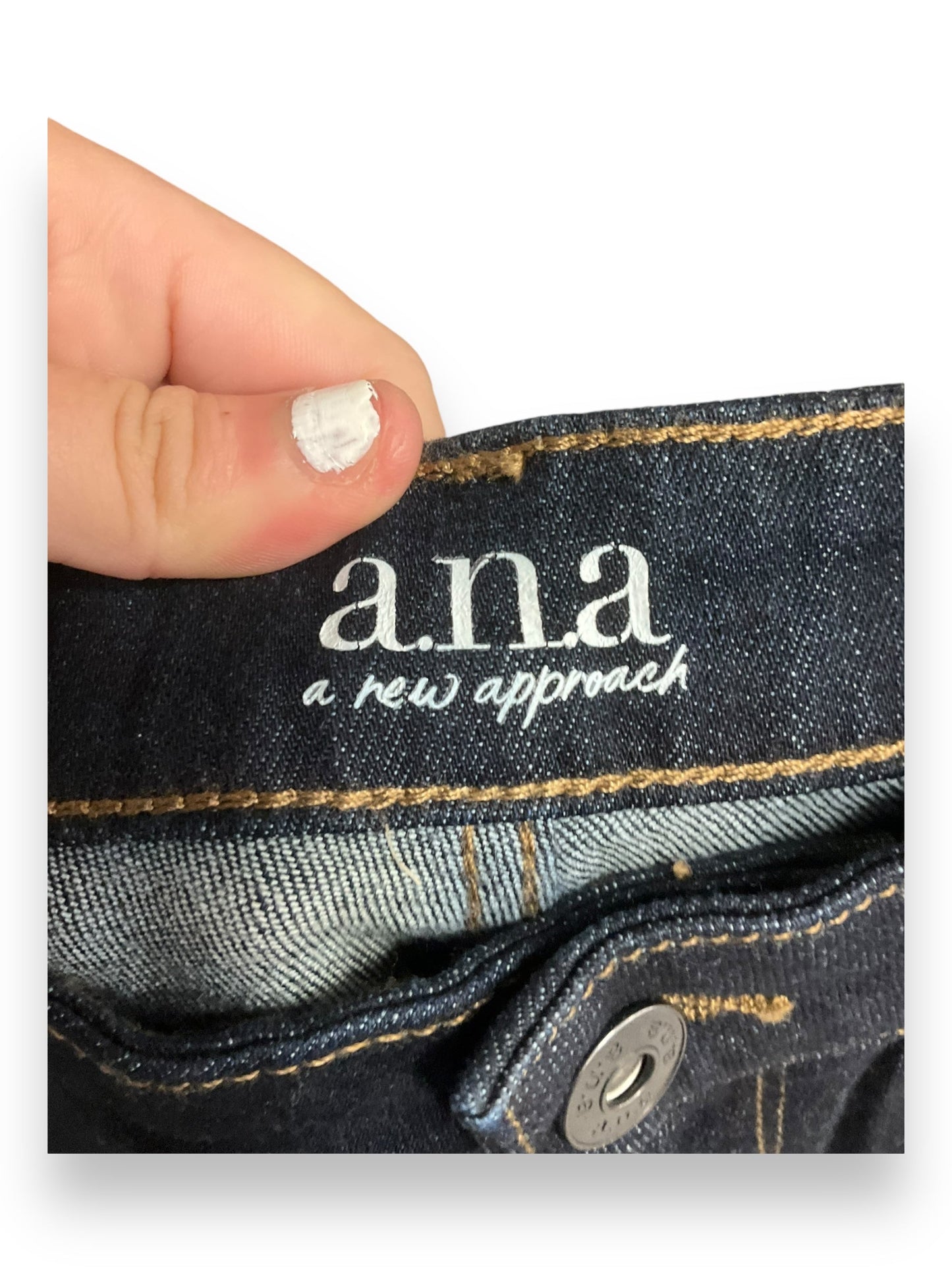 Jeans Straight By Ana In Blue Denim, Size: 20