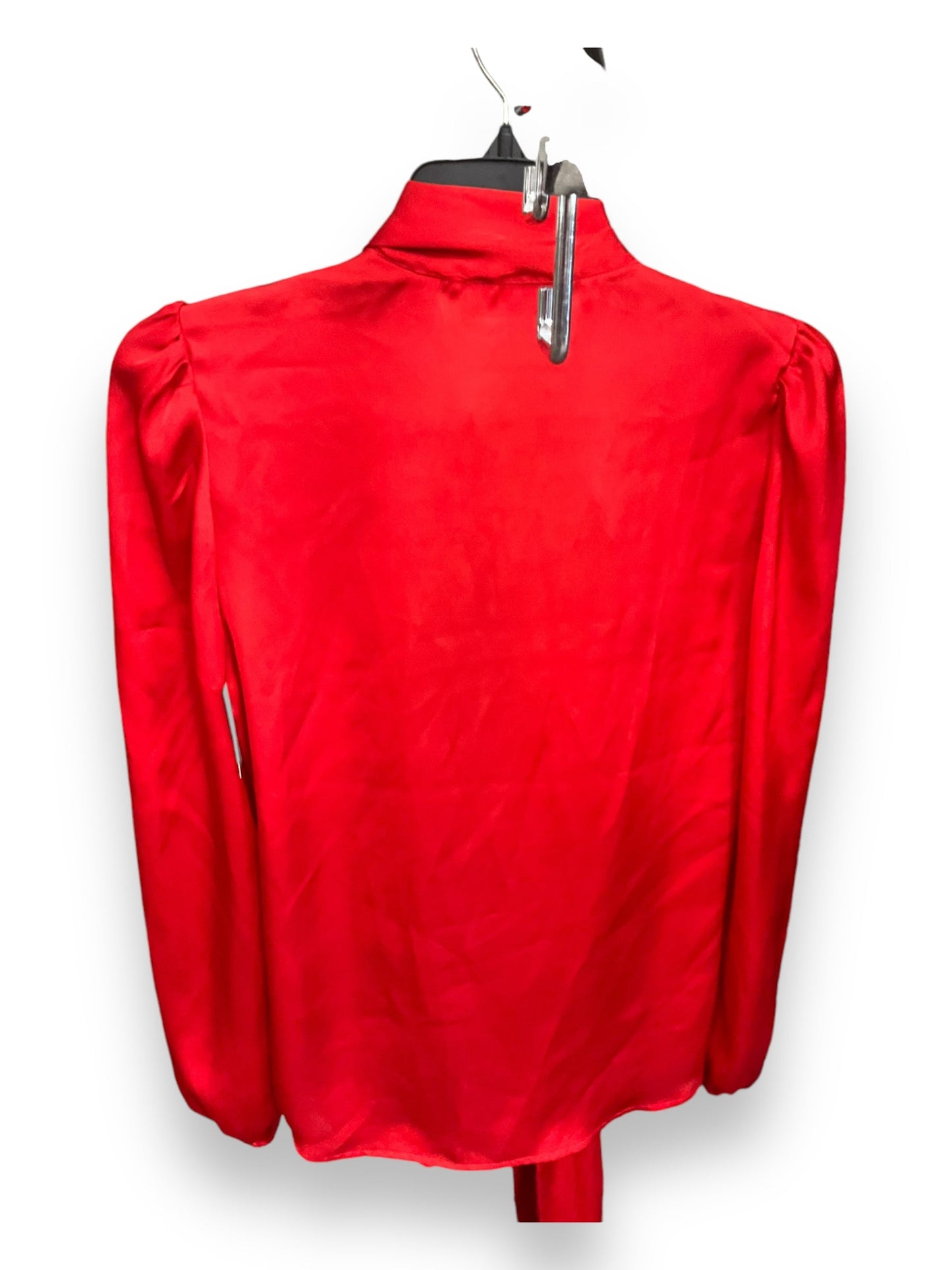 Blouse Long Sleeve By Eva Mendes In Red, Size: Xs