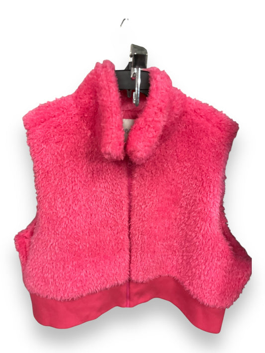 Vest Faux Fur & Sherpa By Wallflower In Pink, Size: 3x