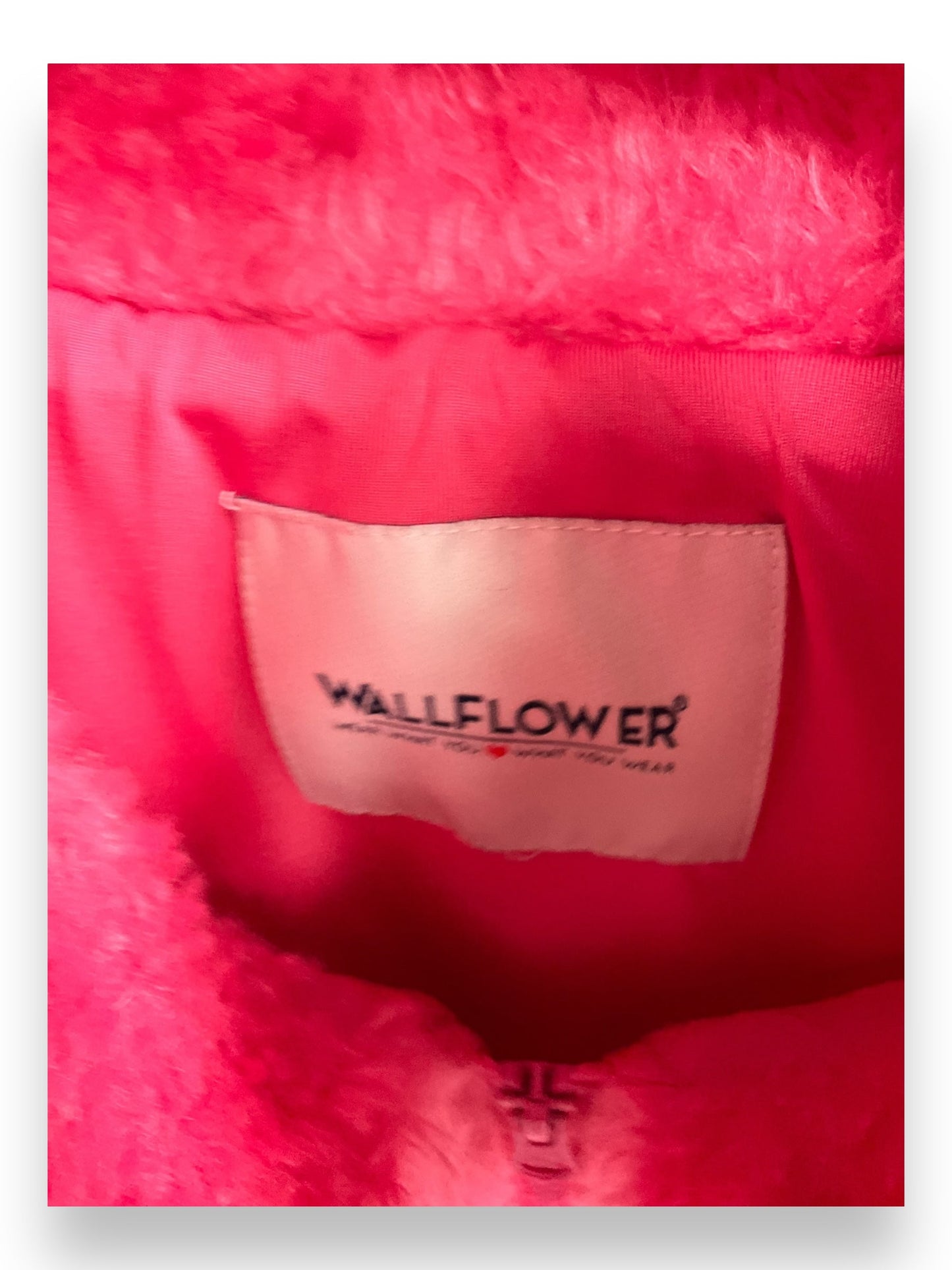 Vest Faux Fur & Sherpa By Wallflower In Pink, Size: 3x