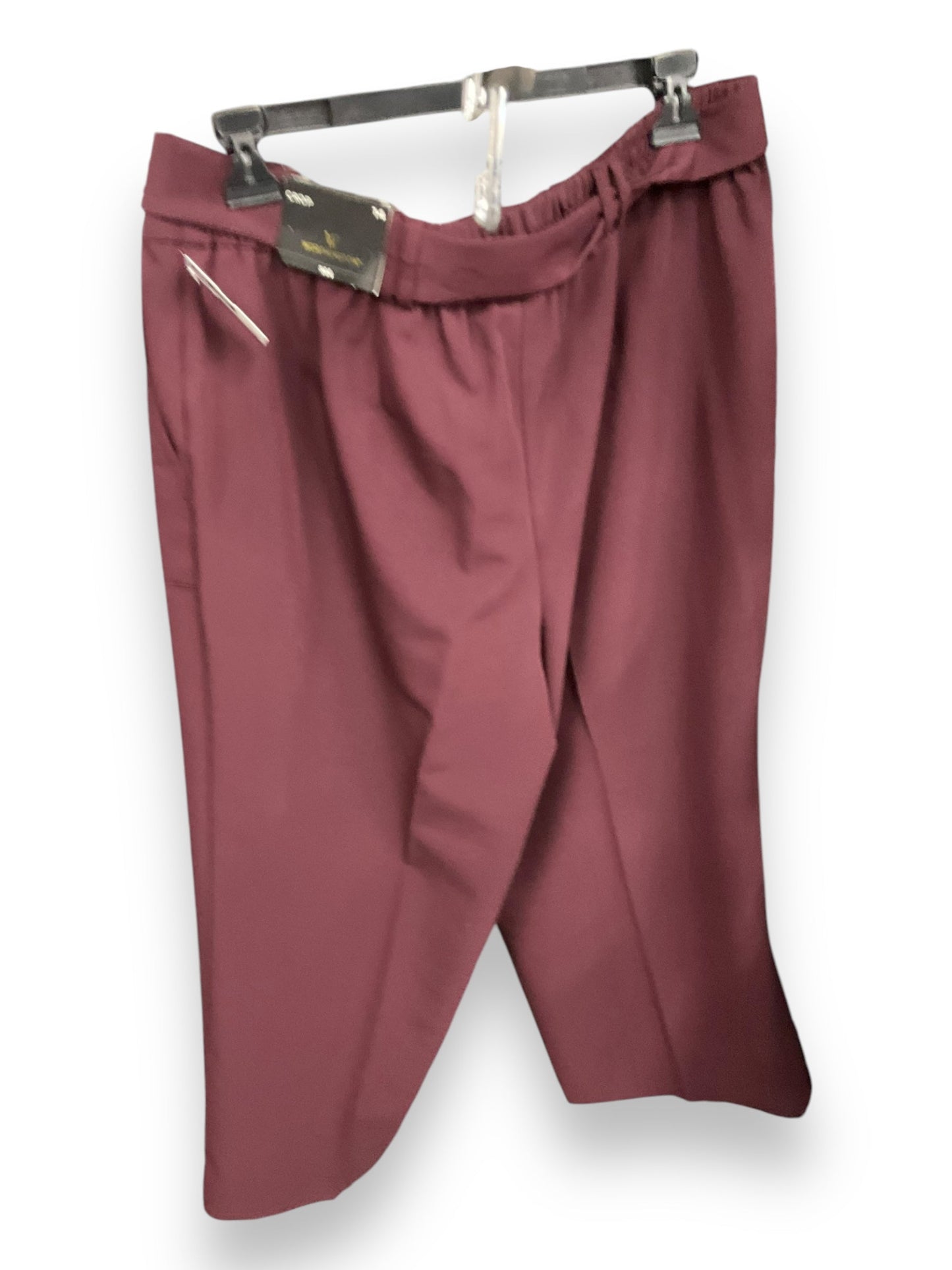 Pants Cropped By Worthington In Red, Size: 14