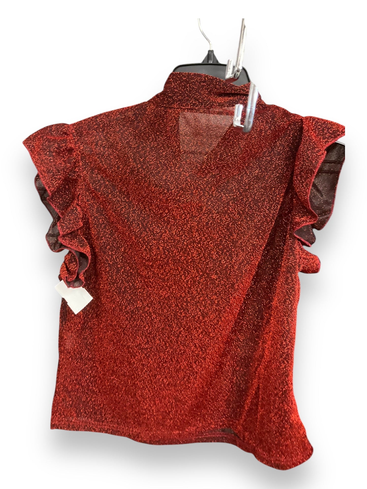 Top Short Sleeve By Shein In Red, Size: Xl