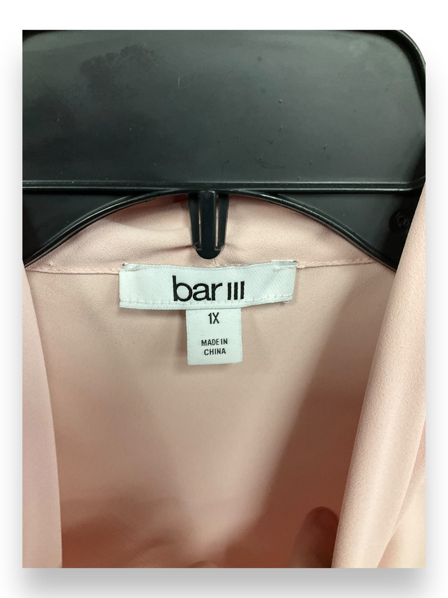 Top Sleeveless By Bar Iii In Pink, Size: 1x