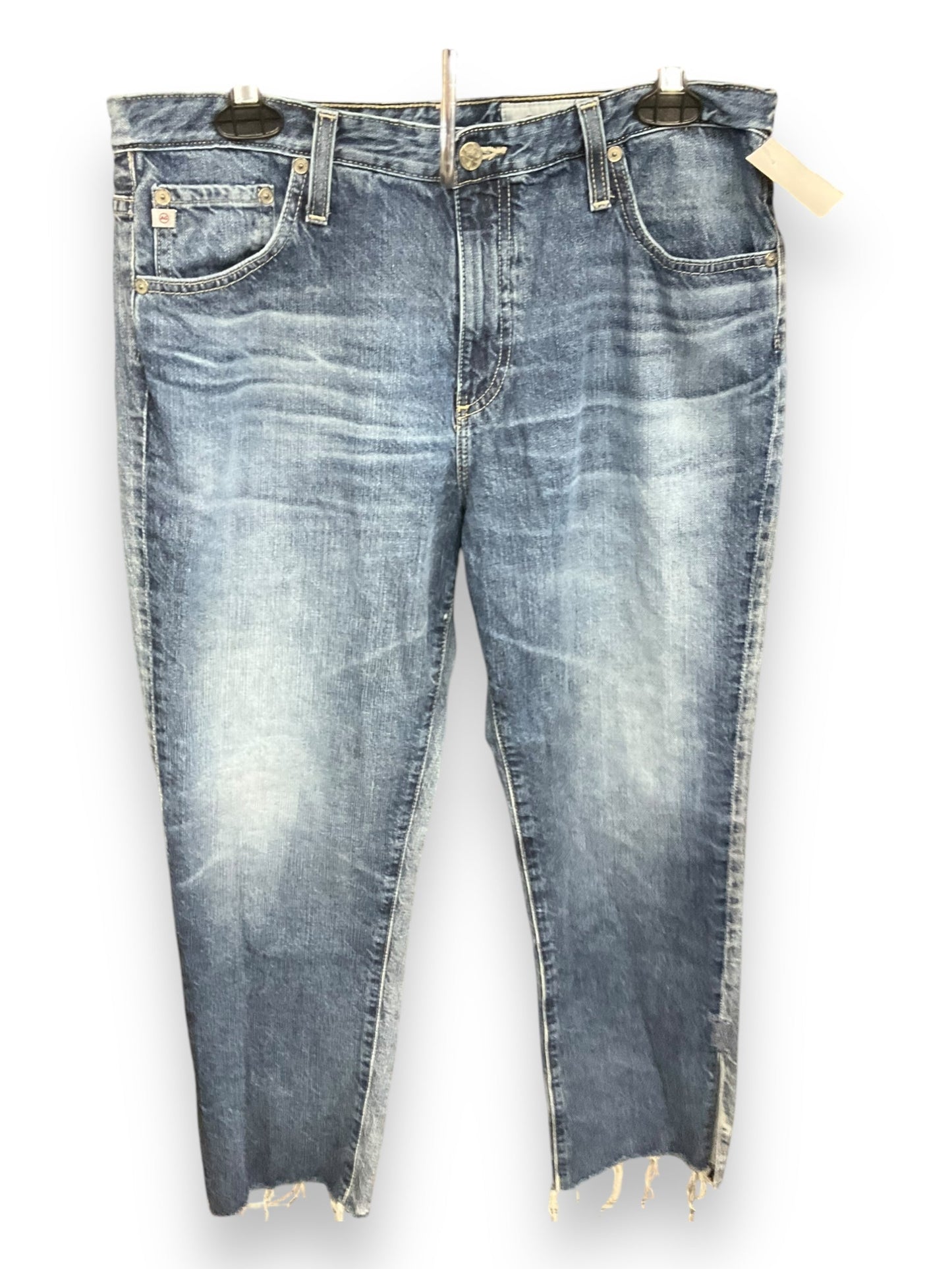 Jeans Designer By Adriano Goldschmied In Blue Denim, Size: 14