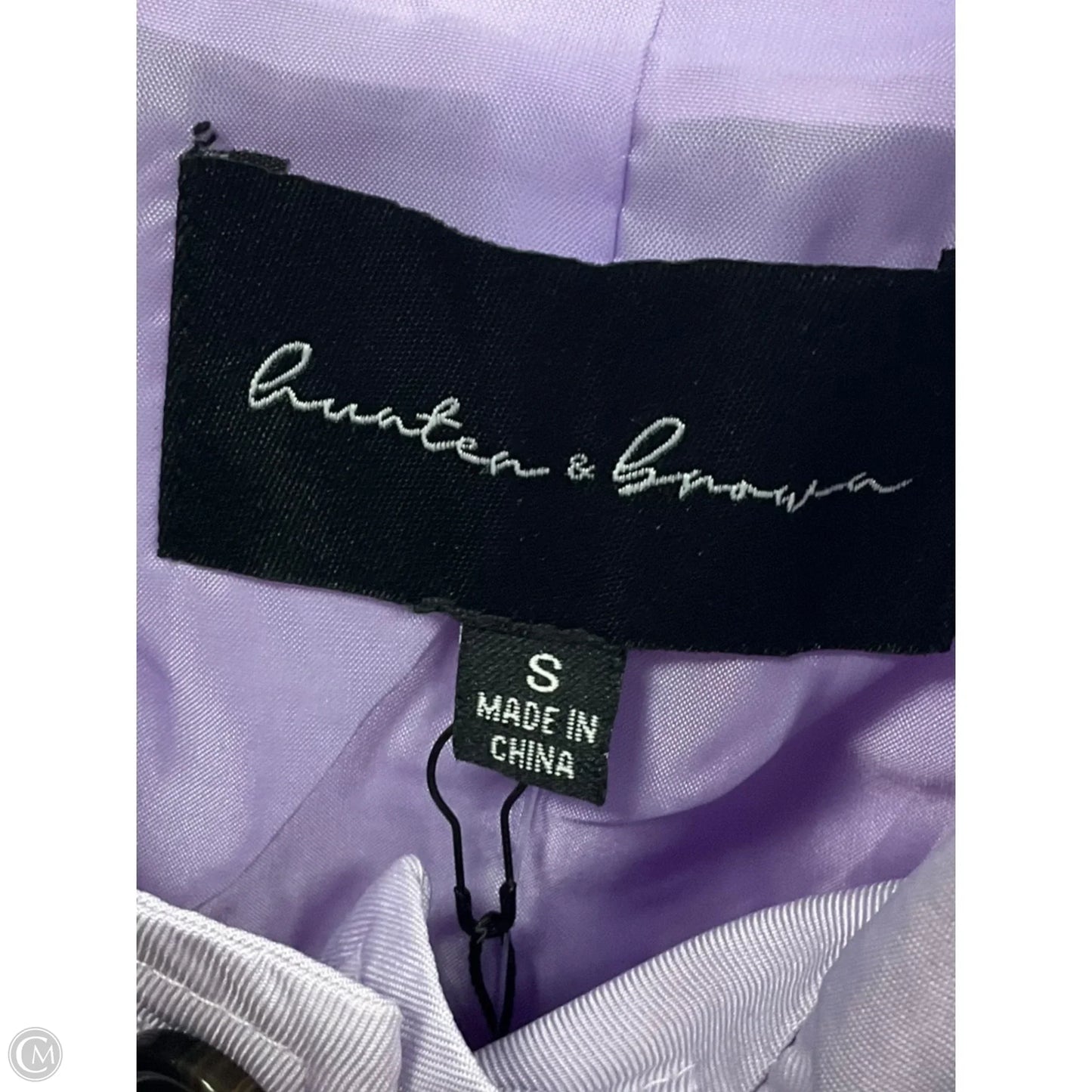 Coat Trench Coat By Clothes Mentor In Purple, Size: S