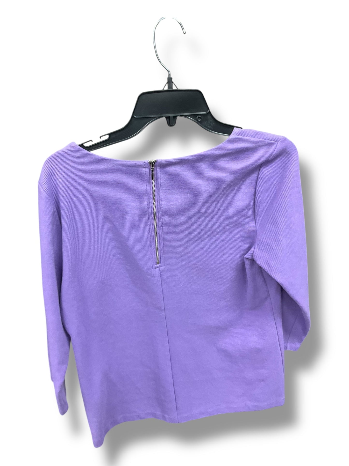 Top 3/4 Sleeve By Talbots In Lavender, Size: M