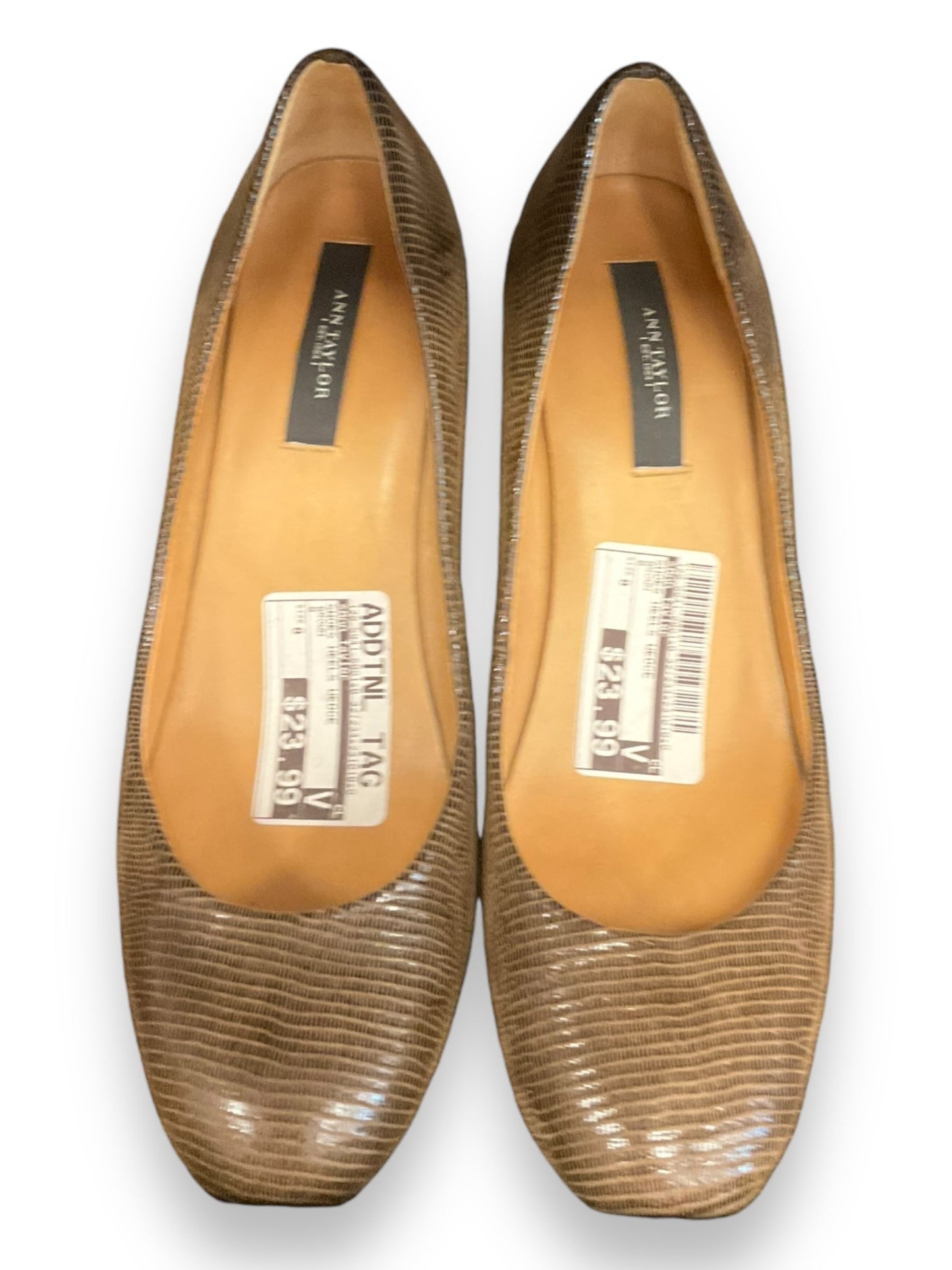 Shoes Heels Wedge By Ann Taylor In Brown, Size: 8