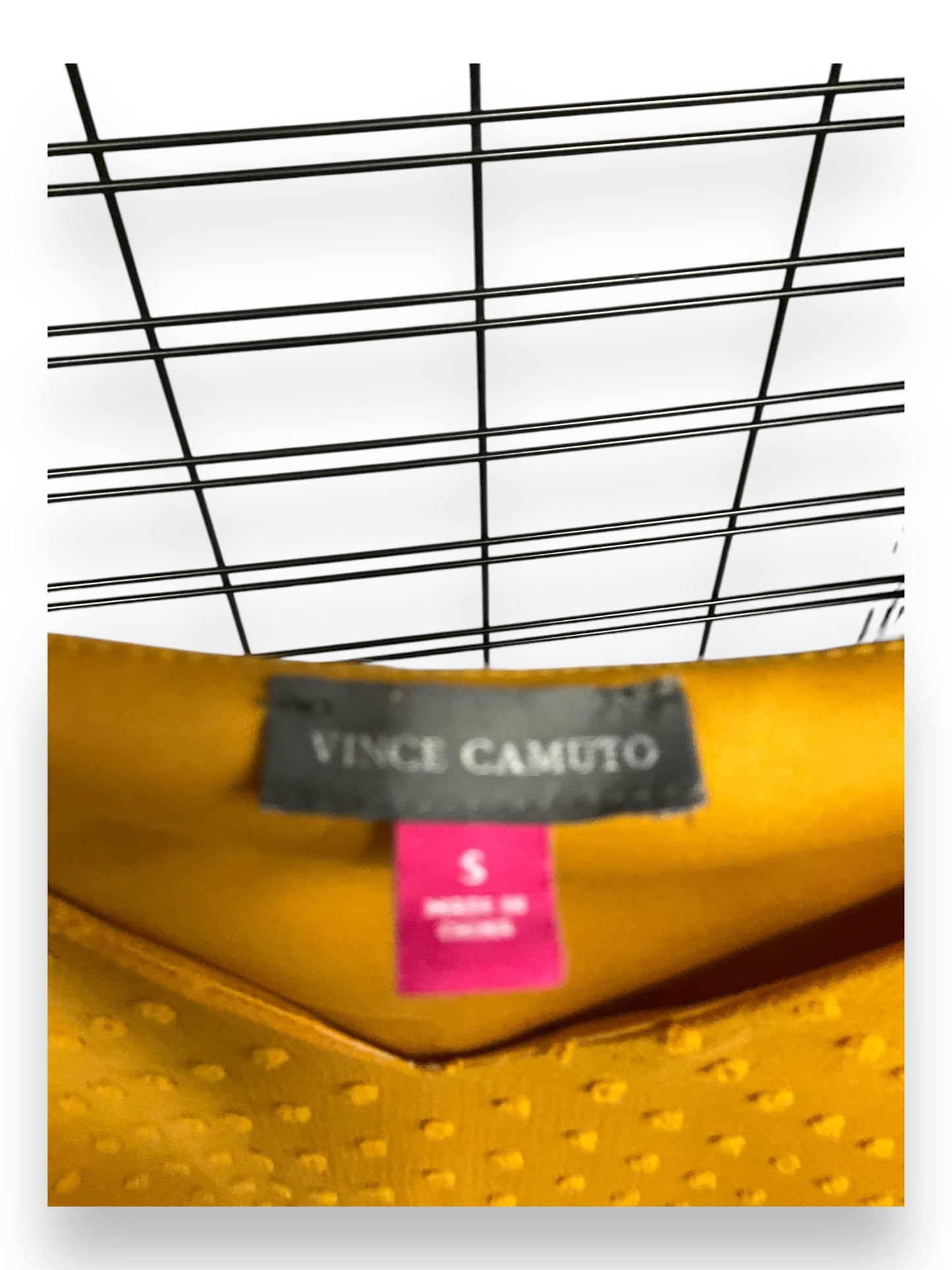 Blouse Long Sleeve By Vince Camuto In Gold, Size: S