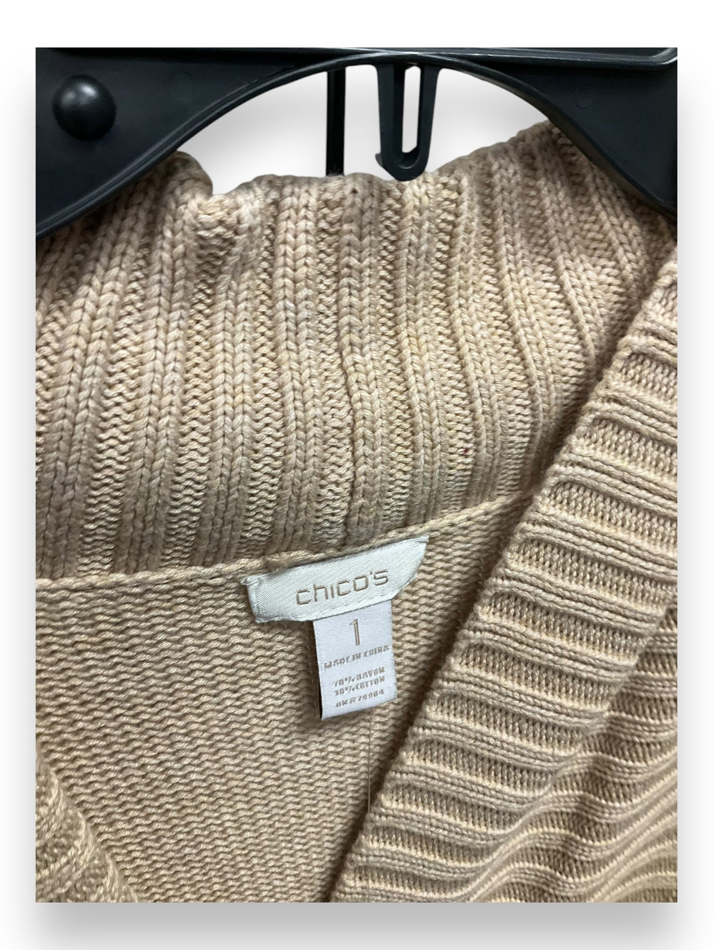 Cardigan By Chicos In Tan, Size: M