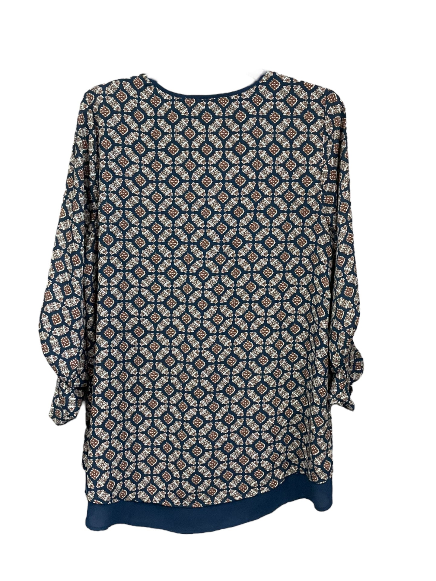 Print Top Long Sleeve Black Rainn, Size M