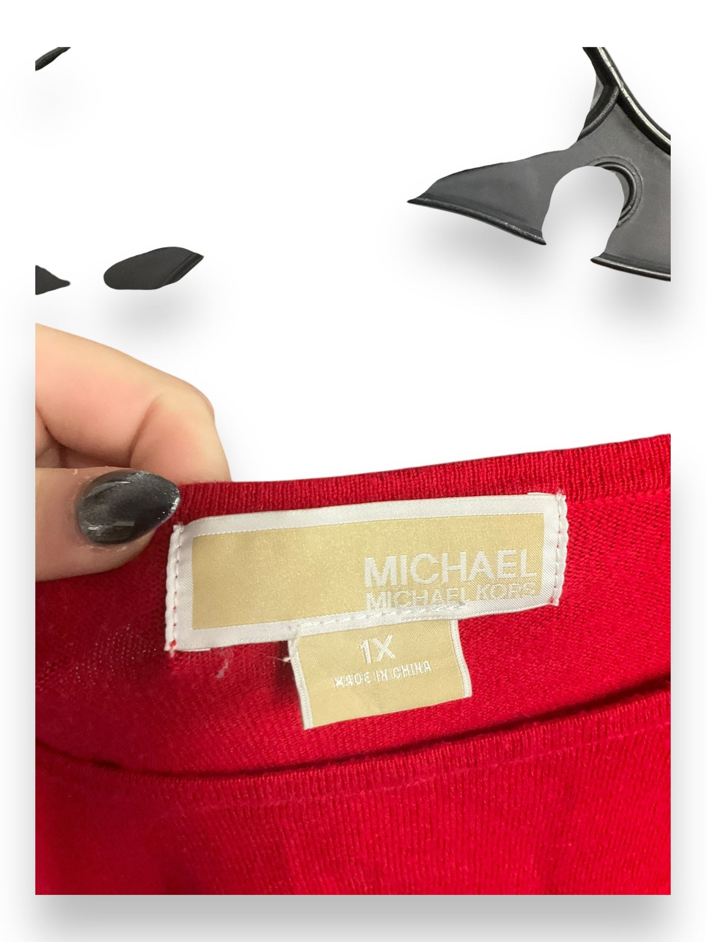 Sweater By Michael By Michael Kors In Red, Size: 1x