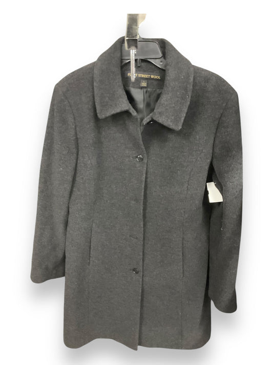 Coat Wool By Fleet Street In Grey, Size: L