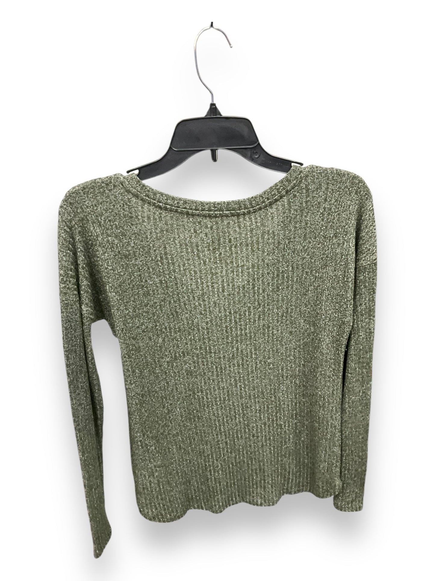 Top Long Sleeve Basic By American Eagle In Green, Size: M