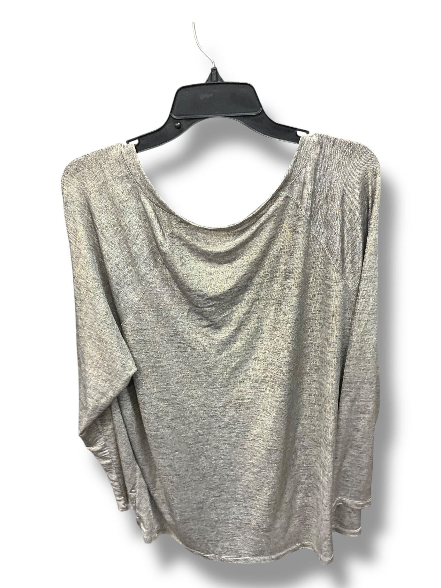 Top Long Sleeve By Not Your Daughters Jeans In Gold & Silver, Size: 1x