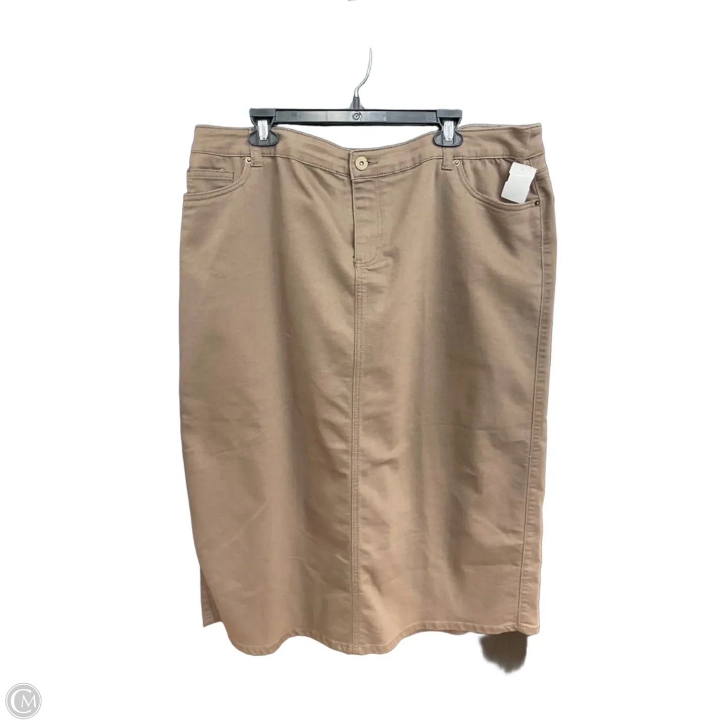 Skirt Maxi By C Wonder In Brown, Size: 20