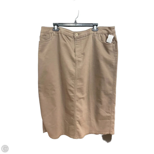 Skirt Maxi By C Wonder In Brown, Size: 20