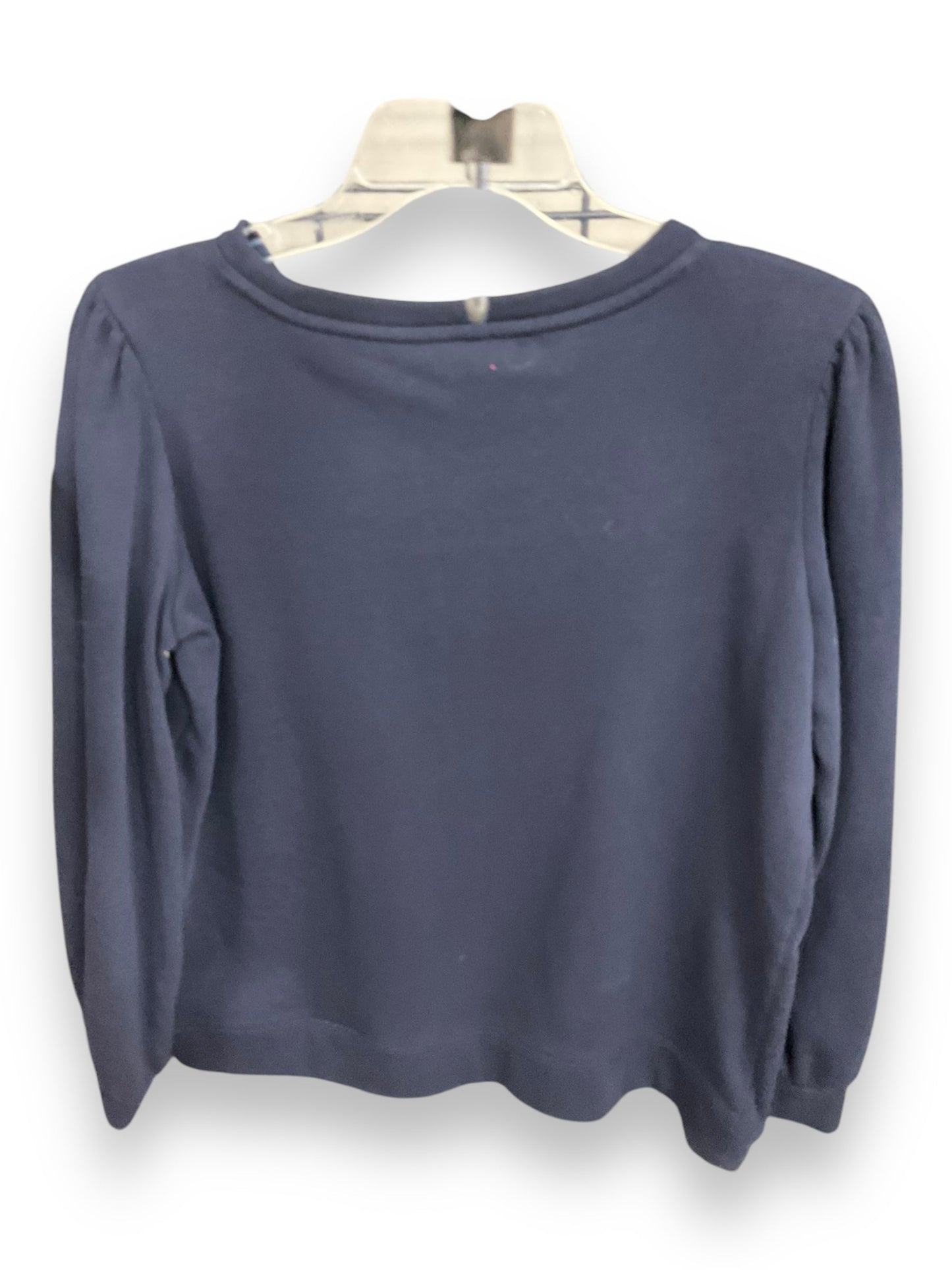 Top Long Sleeve By Talbots In Navy, Size: L