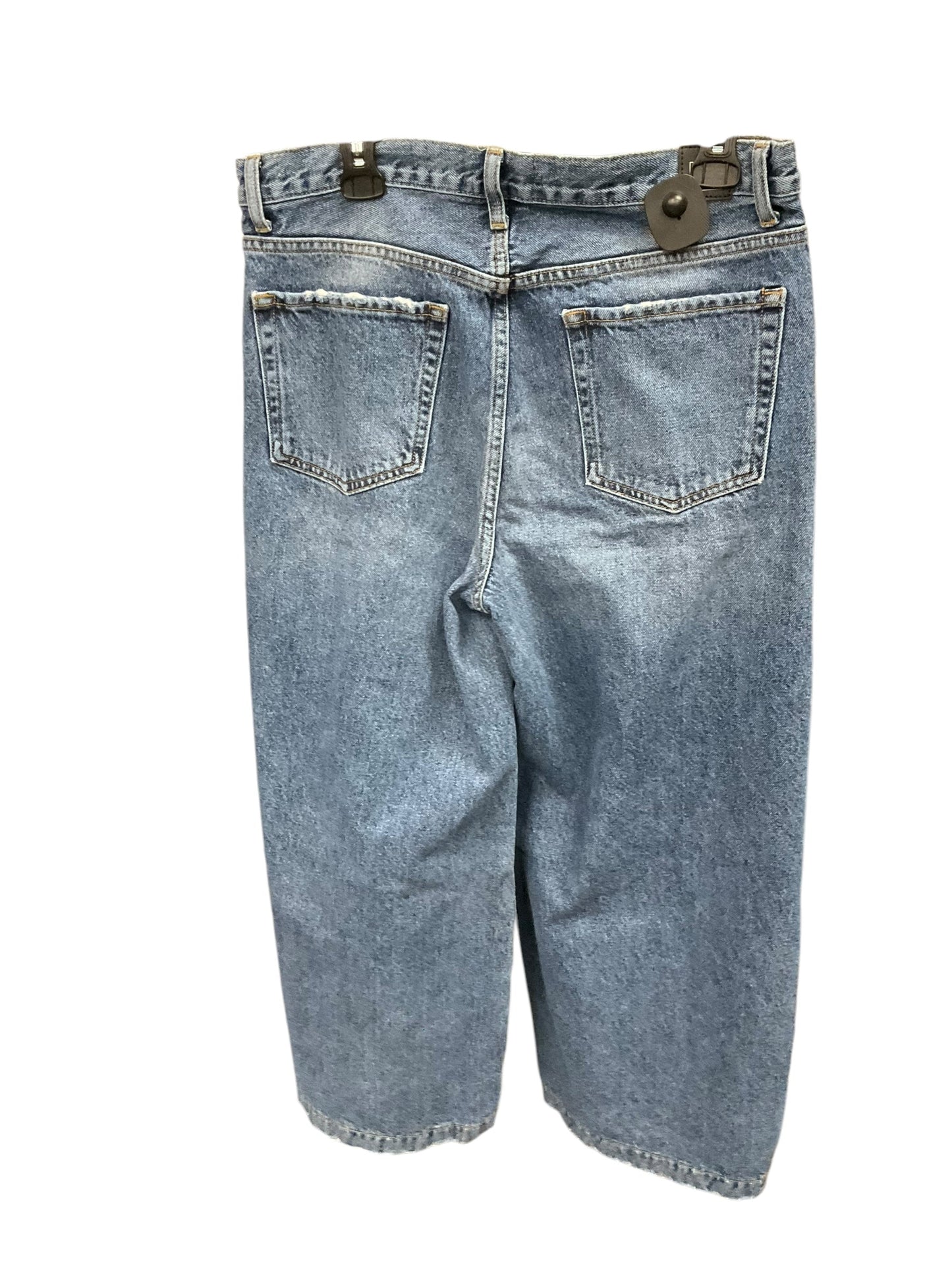 Jeans Wide Leg By Current/elliott In Blue Denim, Size: 12