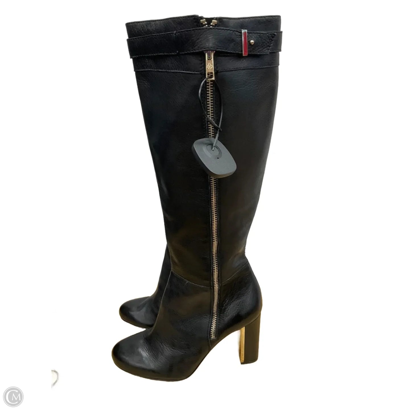 Boots Knee Heels By Ann Taylor In Black, Size: 8.5