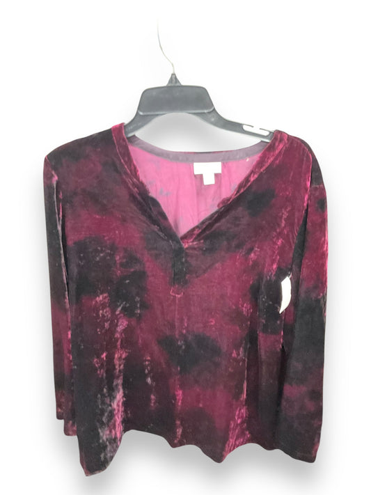 Top Long Sleeve By Pure Jill In Purple, Size: L