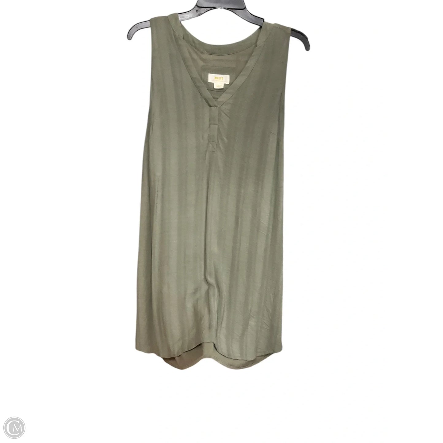 Top Sleeveless By Maeve In Green, Size: M