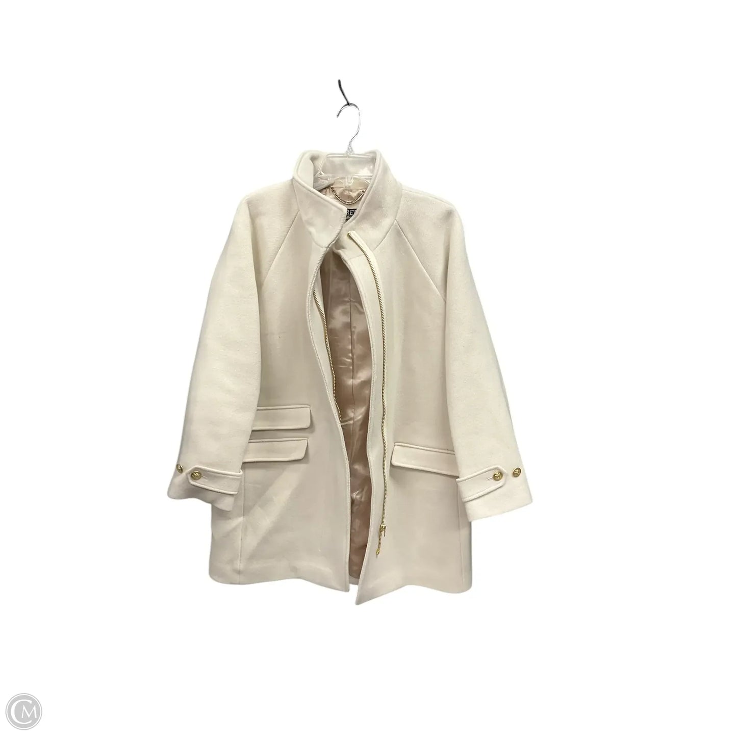 Coat Wool By J. Crew In Beige, Size: L