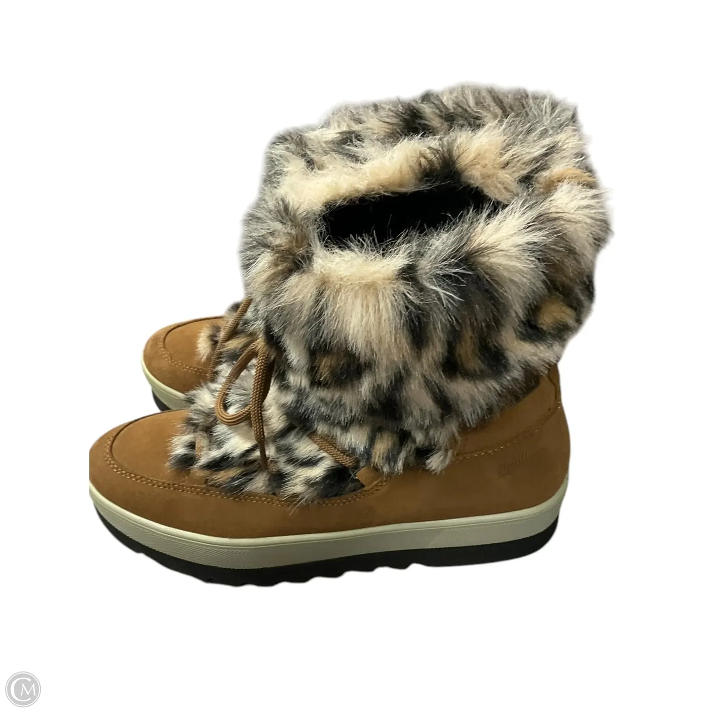 Boots Snow By Clothes Mentor In Animal Print, Size: 9