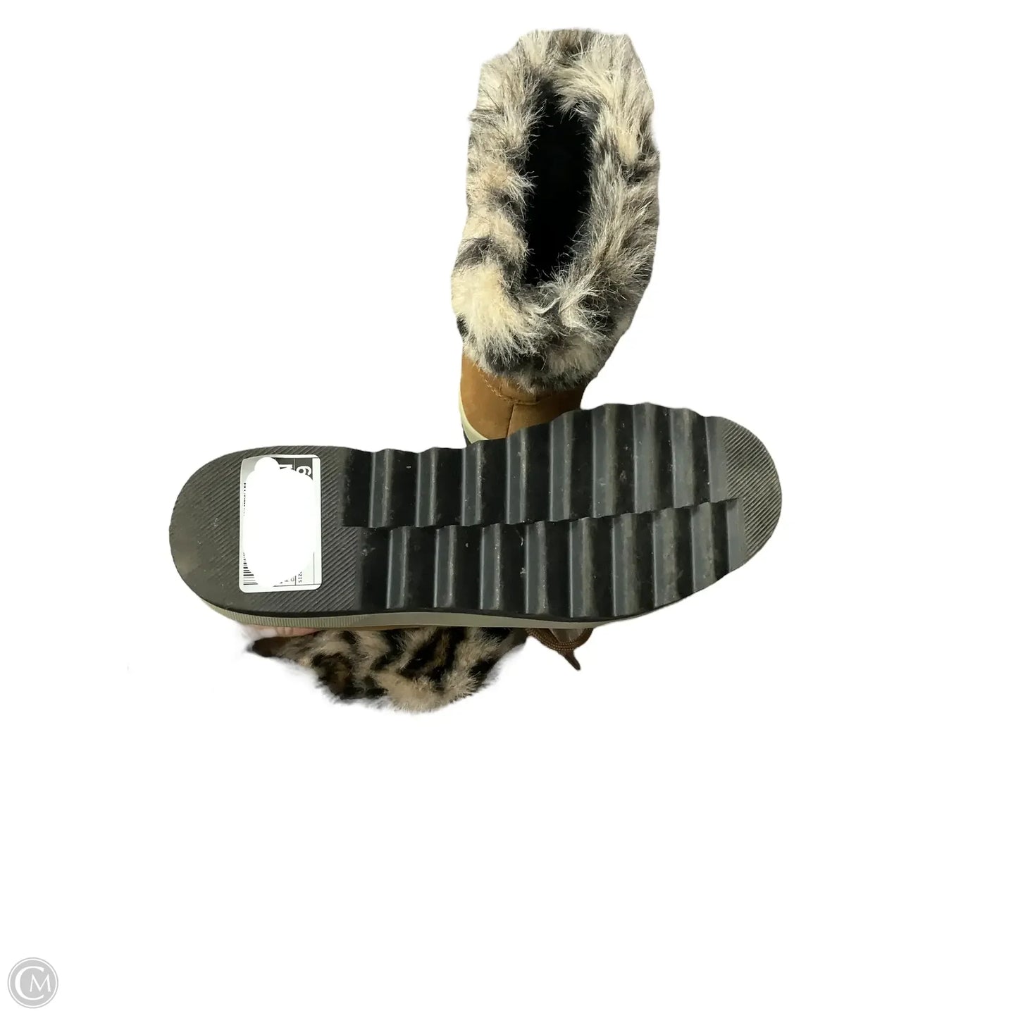 Boots Snow By Clothes Mentor In Animal Print, Size: 9