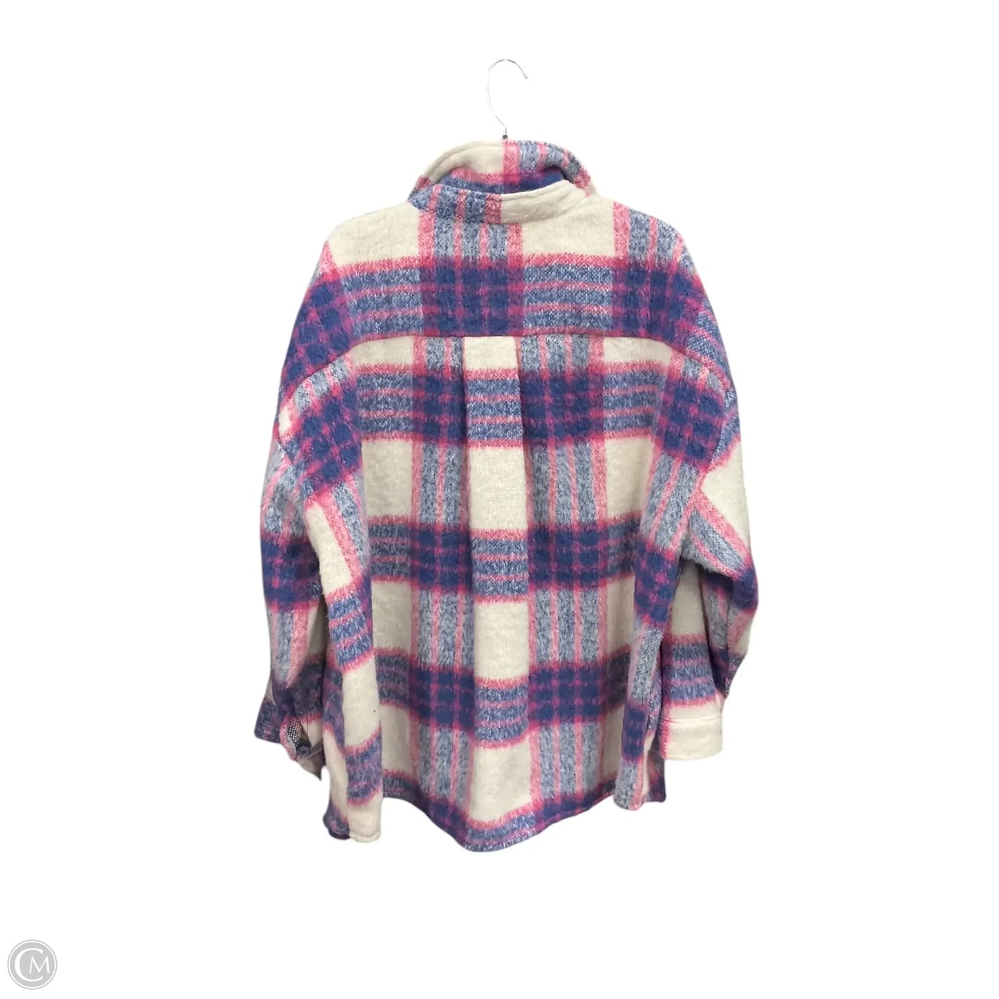 Jacket Shirt By Clothes Mentor In Plaid Pattern, Size: 3x