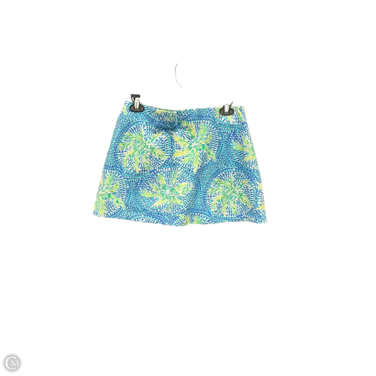 Skort Designer By Lilly Pulitzer In Blue & Green, Size: S