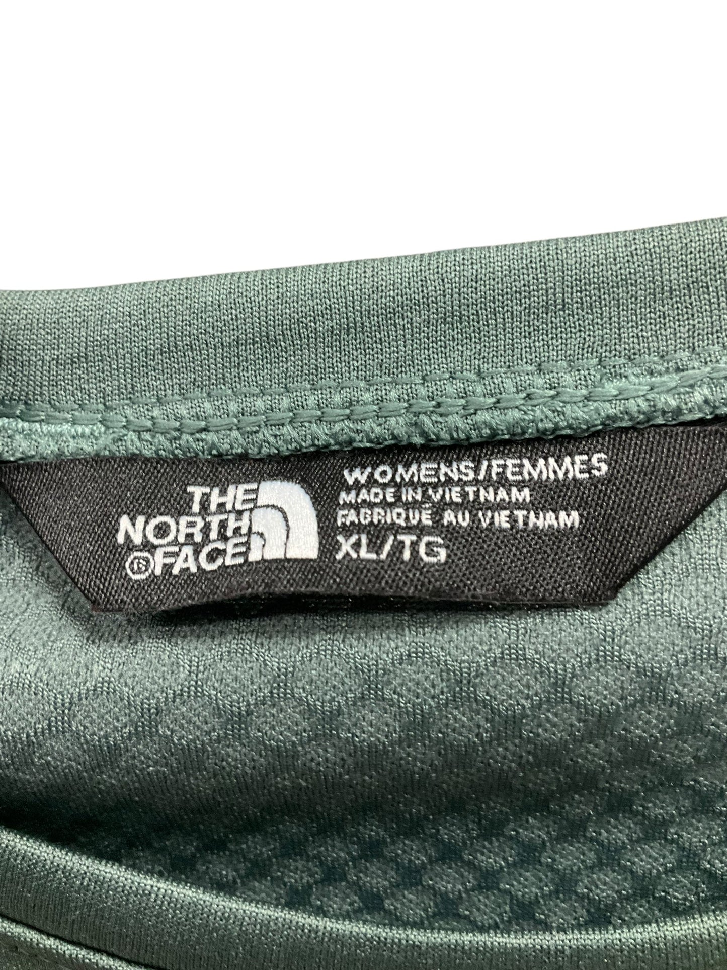 Athletic Top Long Sleeve Crewneck By The North Face In Green, Size: Xl