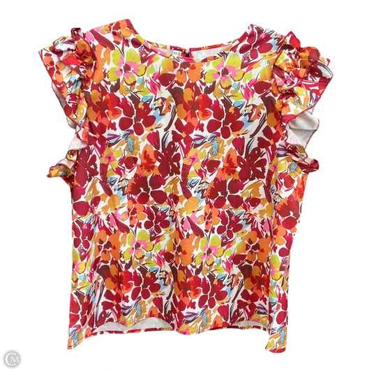 Top Sleeveless By Cmf In Floral Print, Size: Xxl