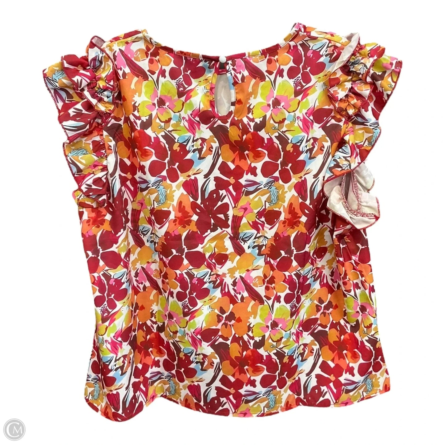 Top Sleeveless By Cmf In Floral Print, Size: Xxl