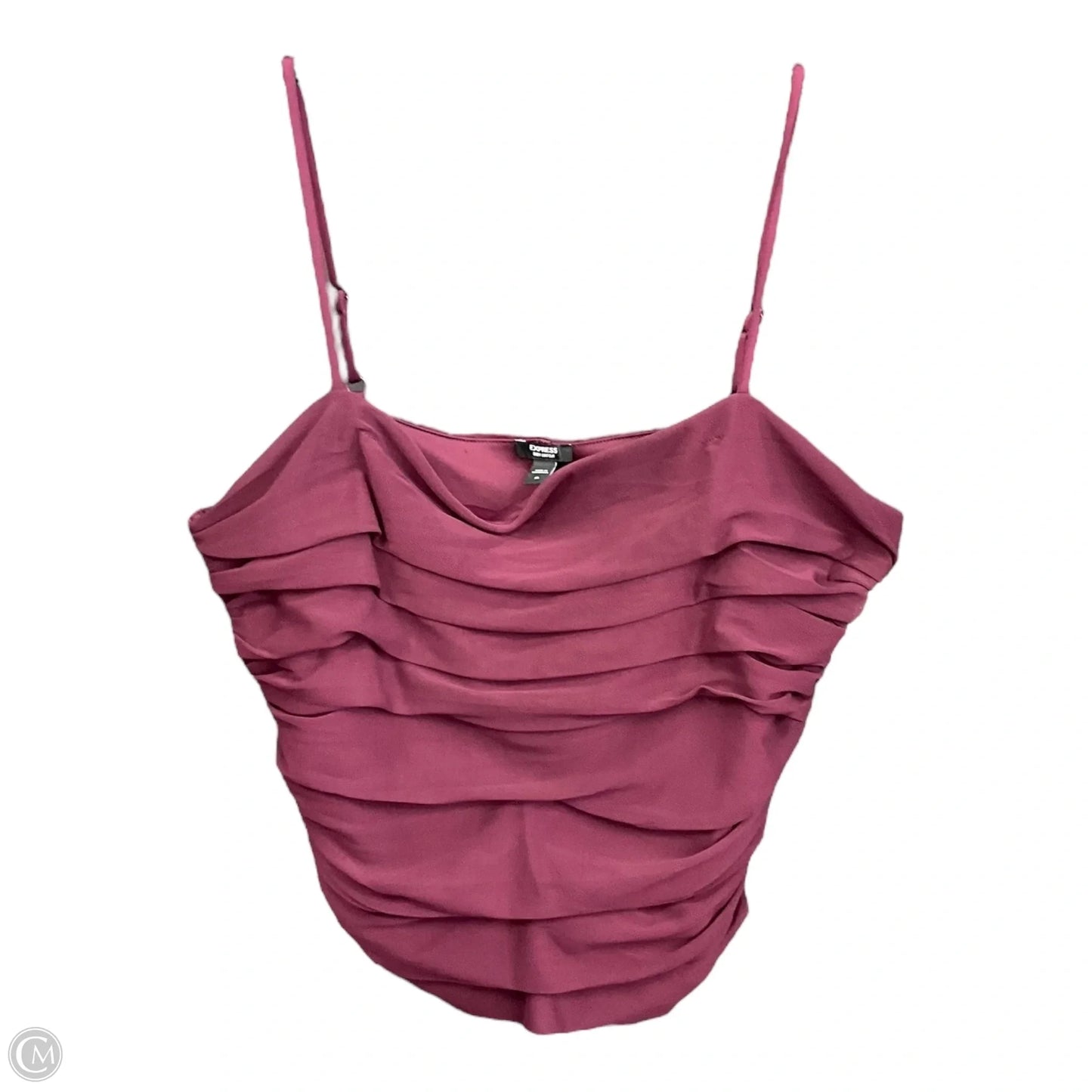 Top Sleeveless By Express In Maroon, Size: Xl