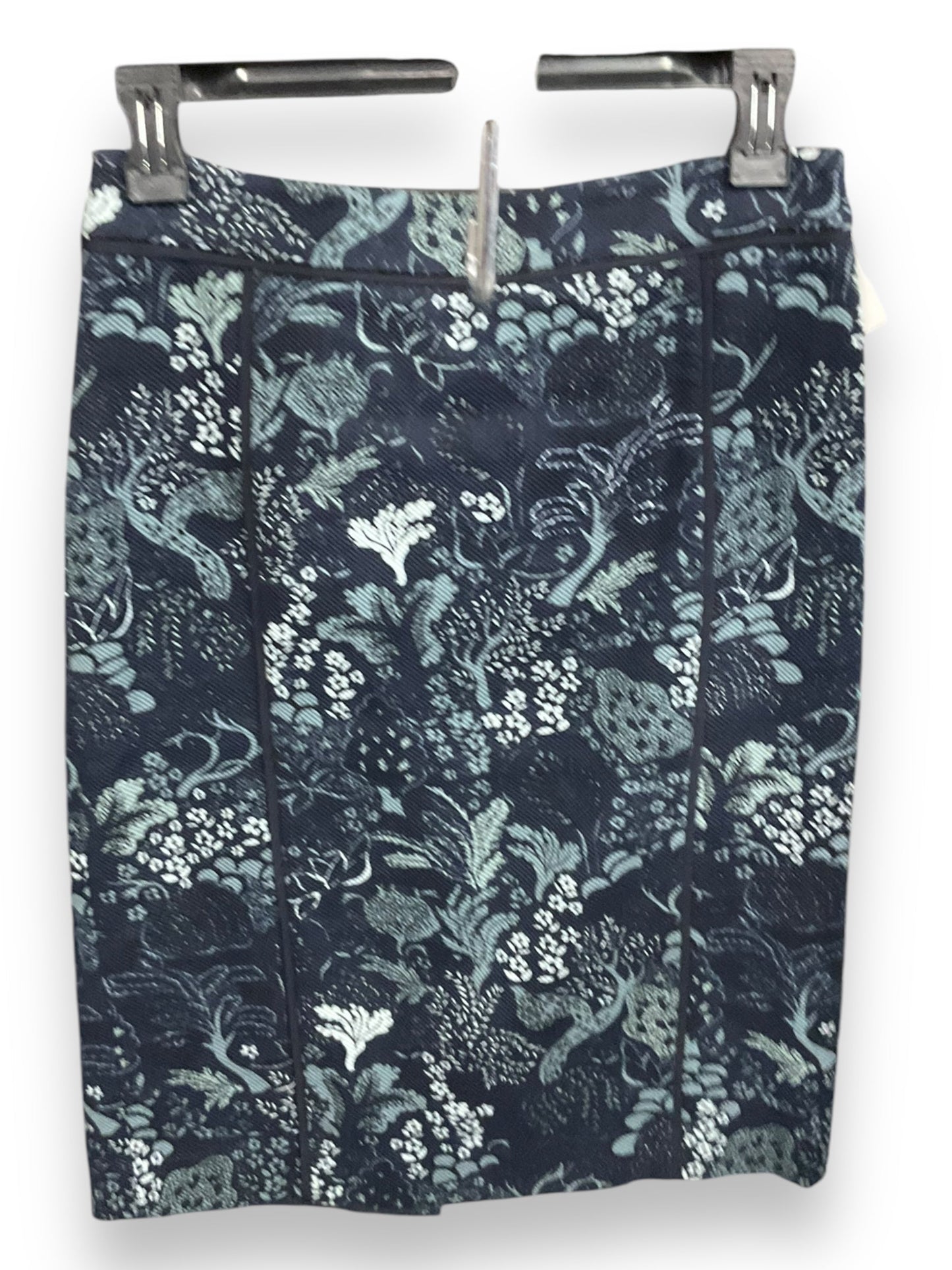 Skirt Midi By Ann Taylor In Blue, Size: Xs