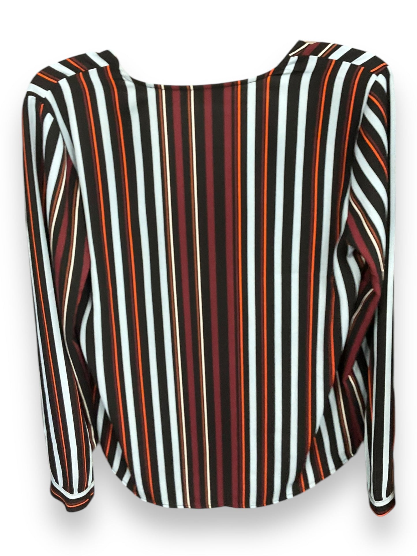 Blouse Long Sleeve By Halogen In Striped, Size: S