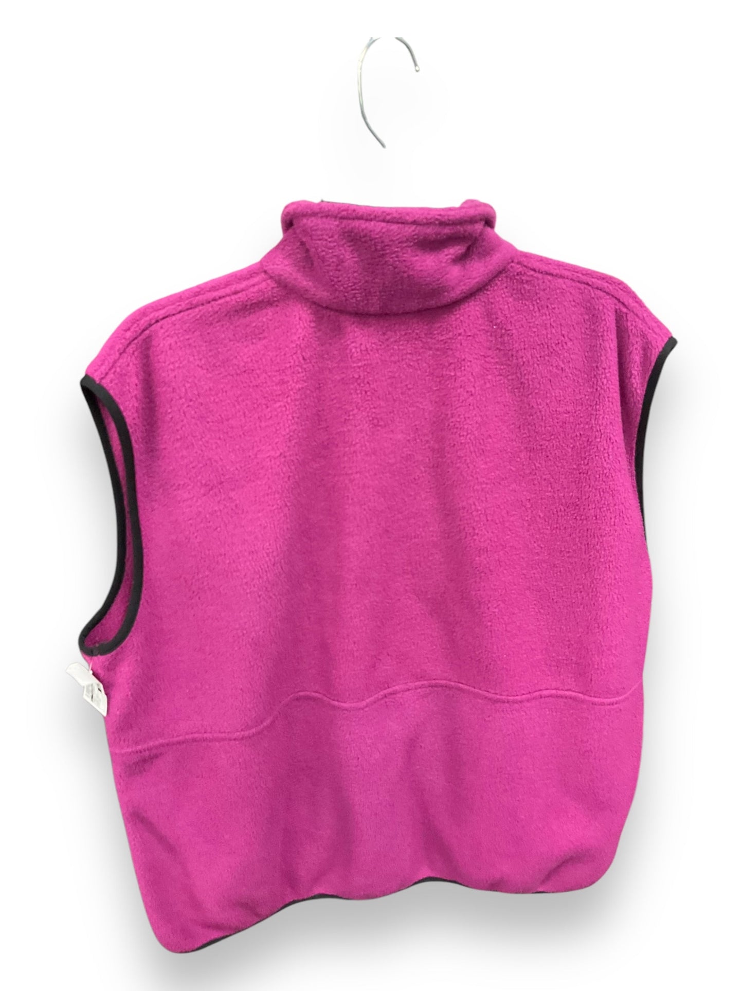 Vest Fleece By Clothes Mentor In Fuschia, Size: 1x