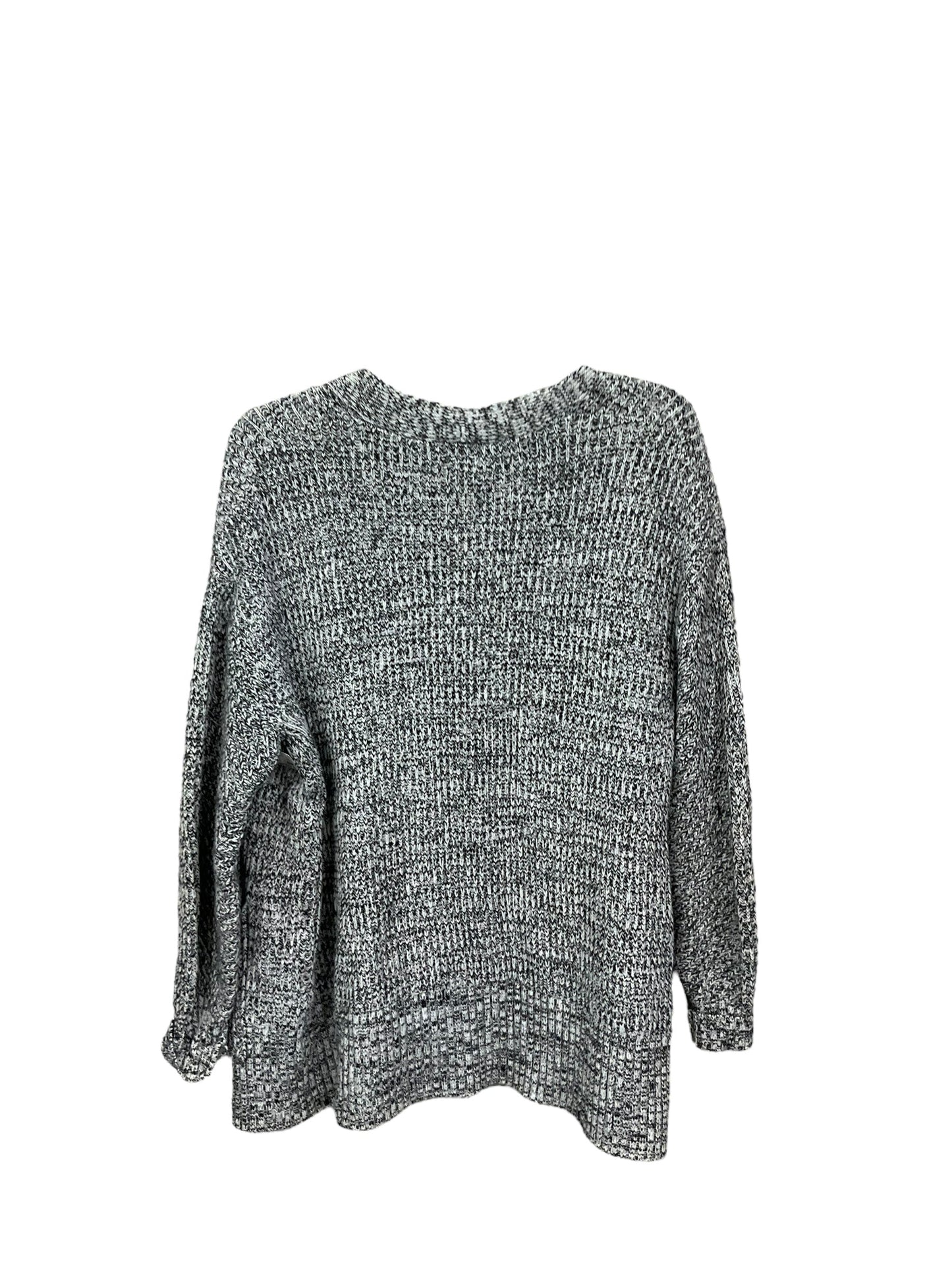 Sweater Cardigan By Clothes Mentor In Black White, Size: Xs