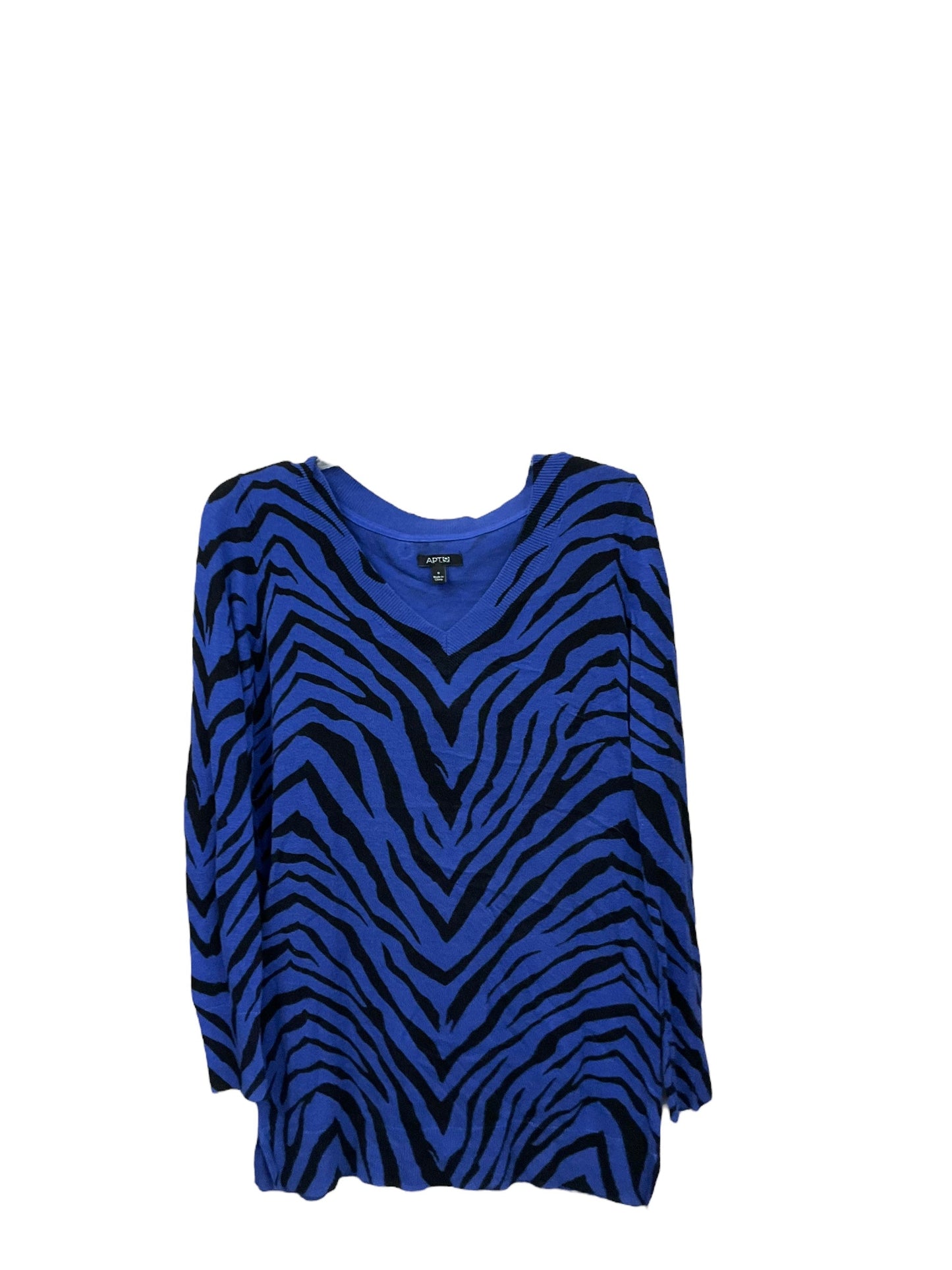 Sweater By Apt 9 In Zebra Print, Size: S