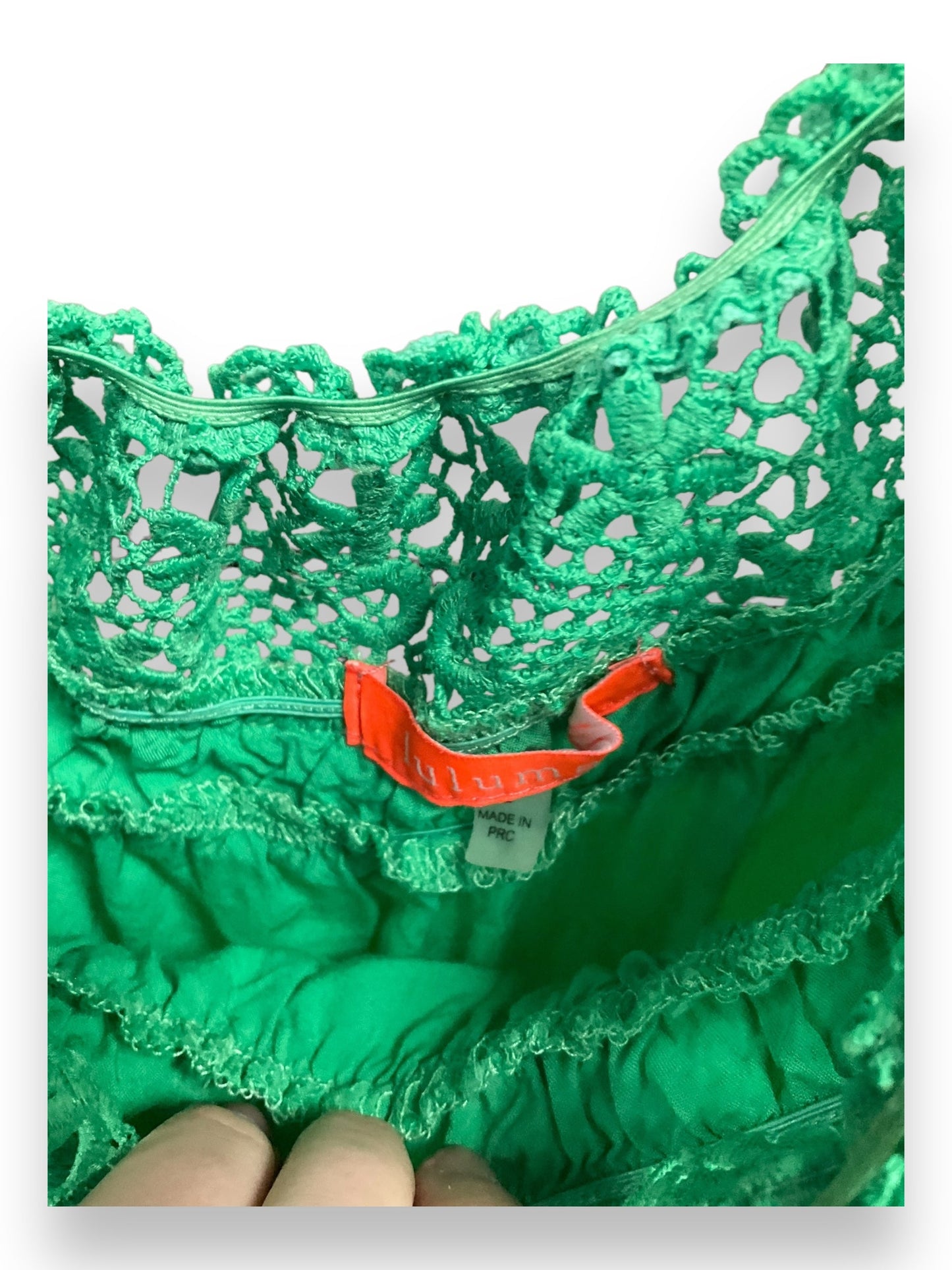 Top 3/4 Sleeve By Lulumari In Green, Size: L