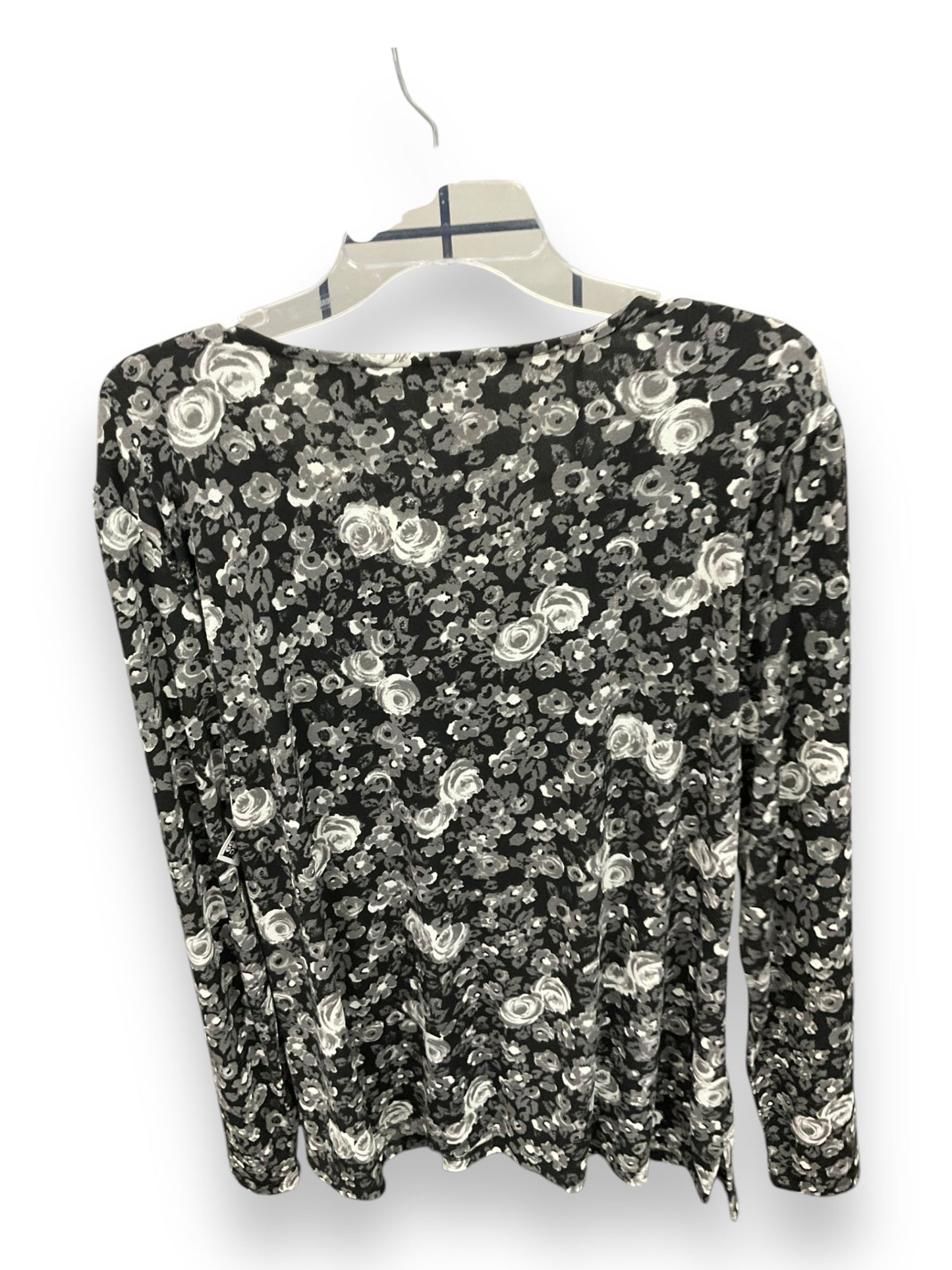 Top Long Sleeve By Isaac Mizrahi Live Qvc In Floral Print, Size: Xl