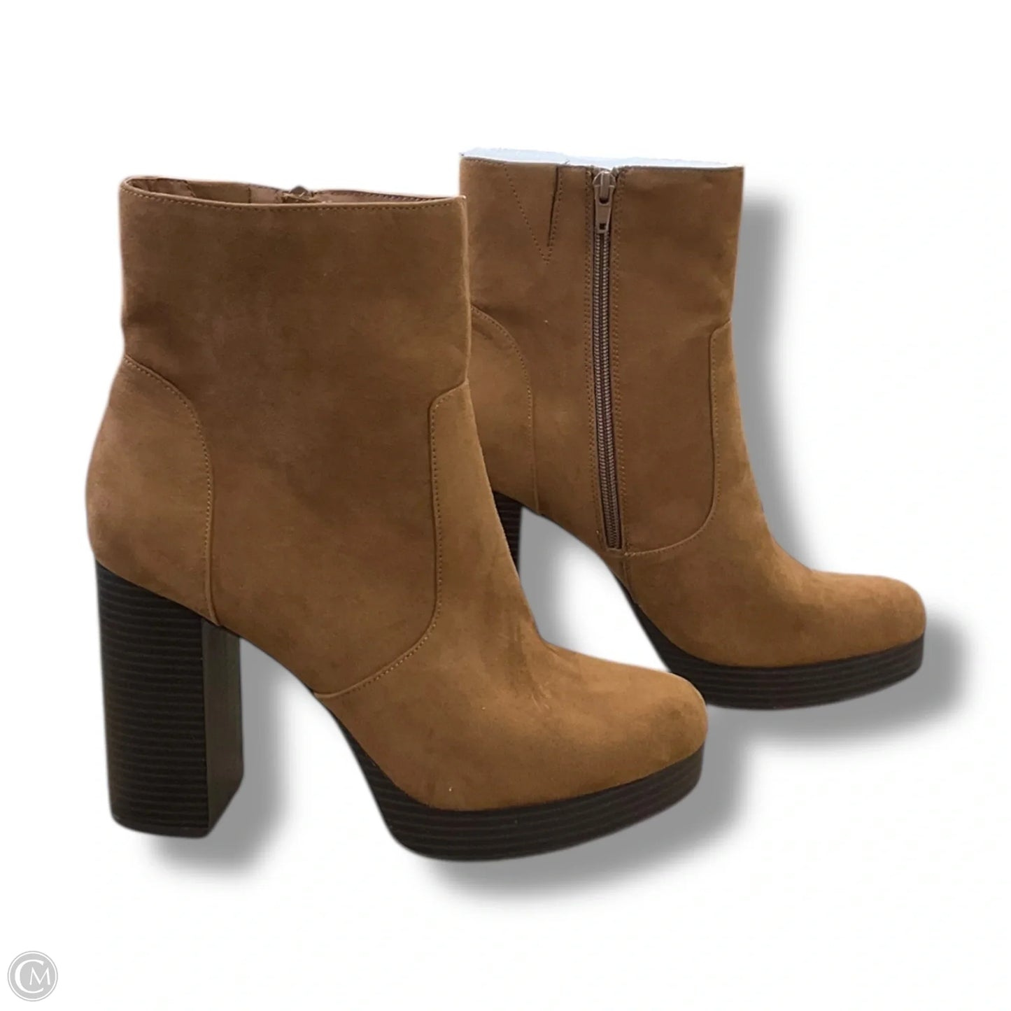 Shoes Heels Block By Clothes Mentor In Brown, Size: 11