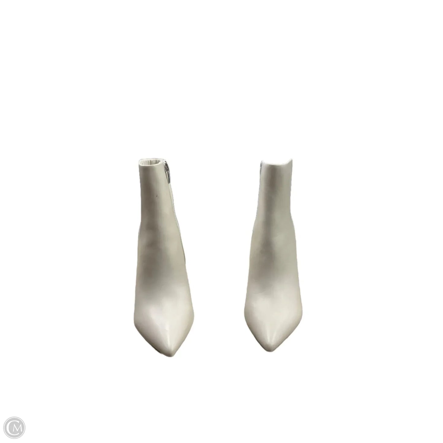 Boots Ankle Heels By Marc Fisher In White, Size: 8