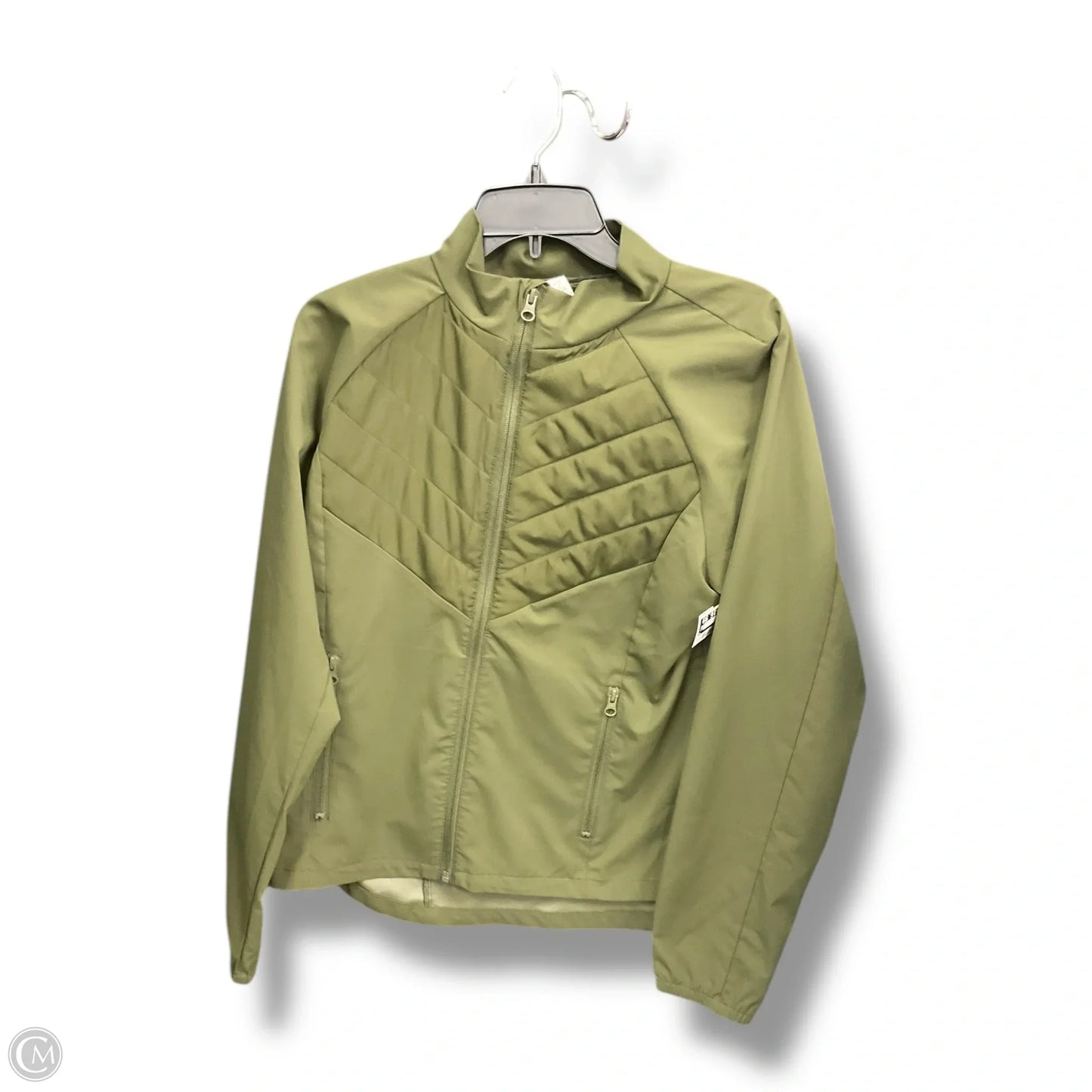 Athletic Jacket By Zella In Green, Size: L