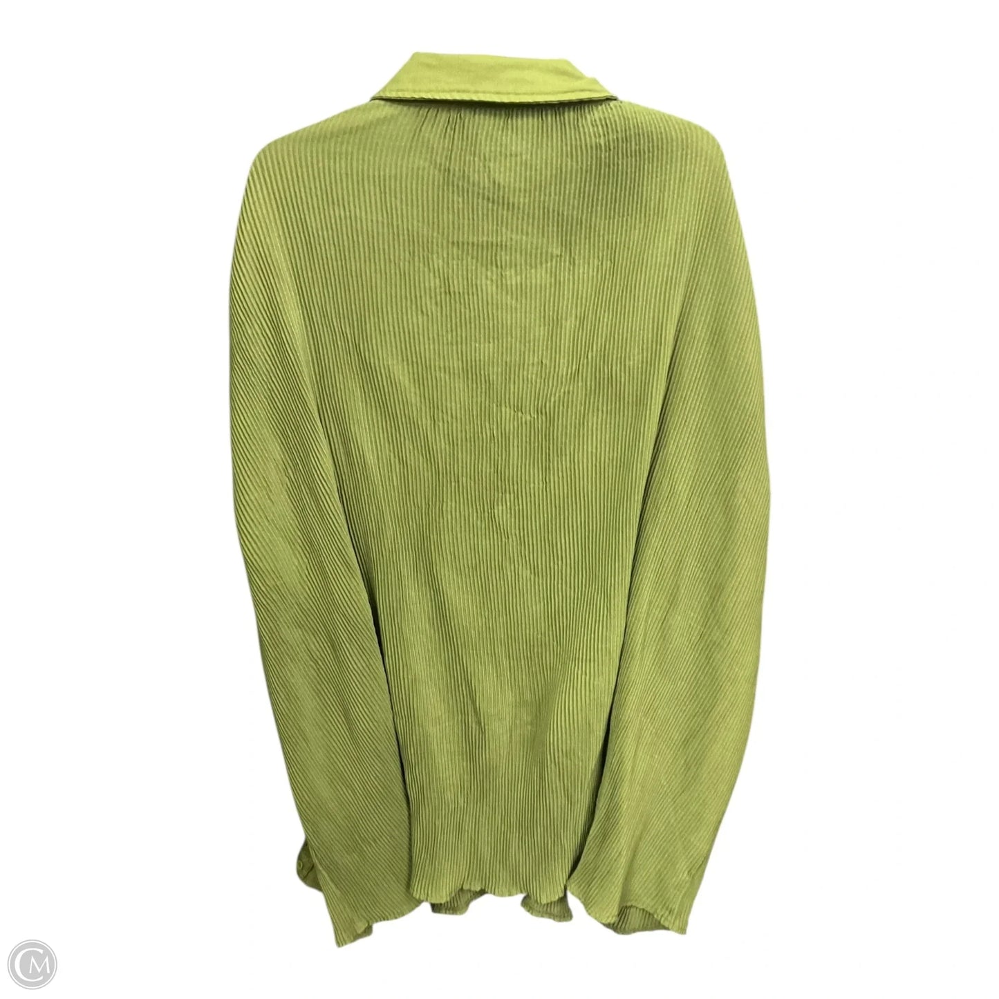 Blouse Long Sleeve By Pretty Little Thing In Green, Size: 3x