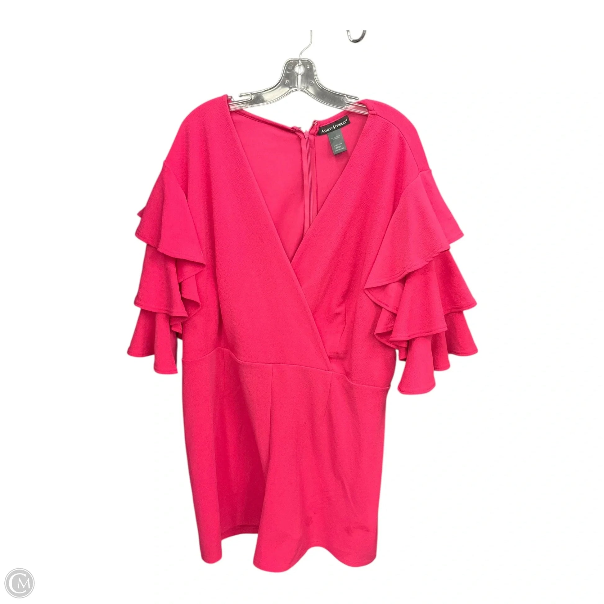 ashley stewart pink dresses Midi Dress Hi Barbie! Size 18/ Off The Shoulder Cape Dress