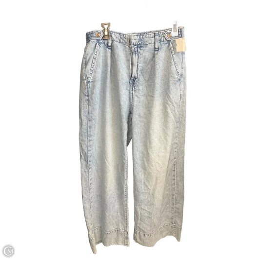 Jeans Wide Leg By Gap In Blue Denim, Size: 12